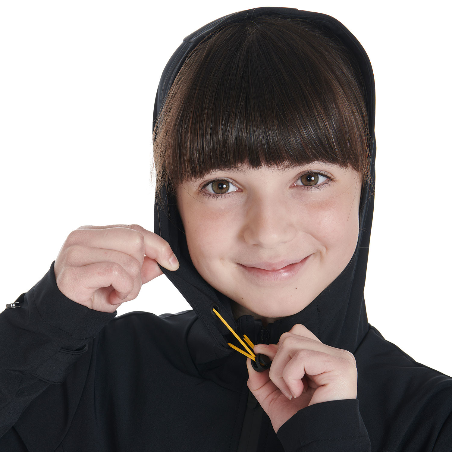 Schmal geschnittene Kinder-Softshelljacke aus technischem Gewebe