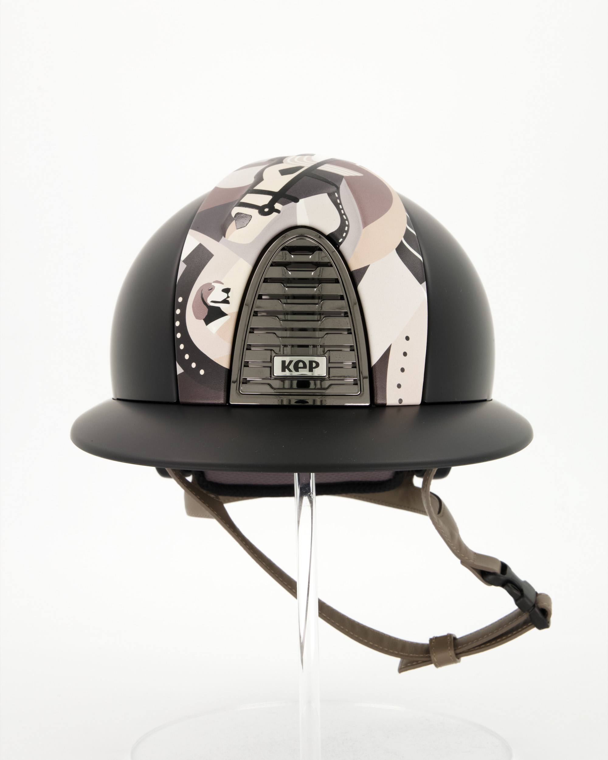 Reithelm Cromo 2.0 Textile Pegasus Polo in schwarz