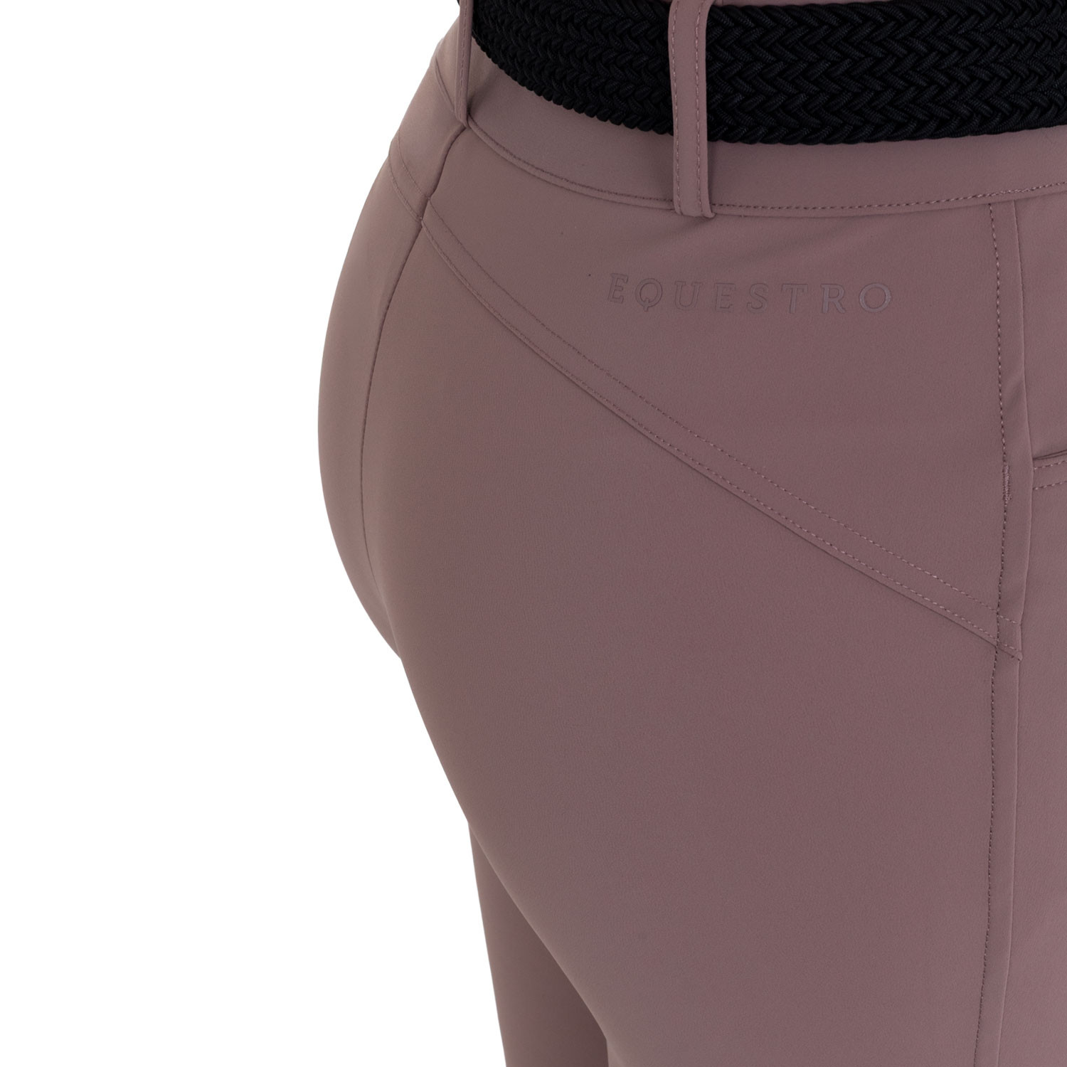 Damen-Reithose High-Waist mit Kniebesatz