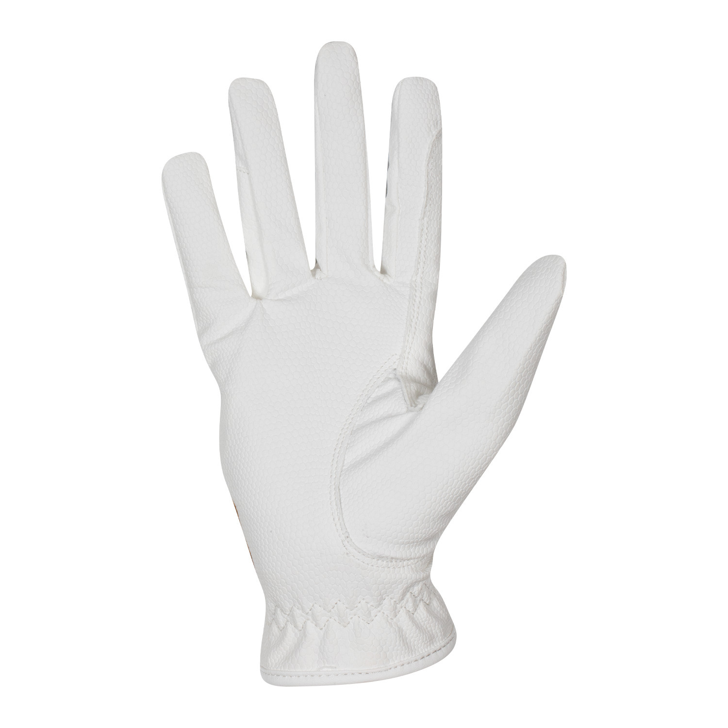 Handschuhe aus weichem technischem Material mit Glitzer-Logo