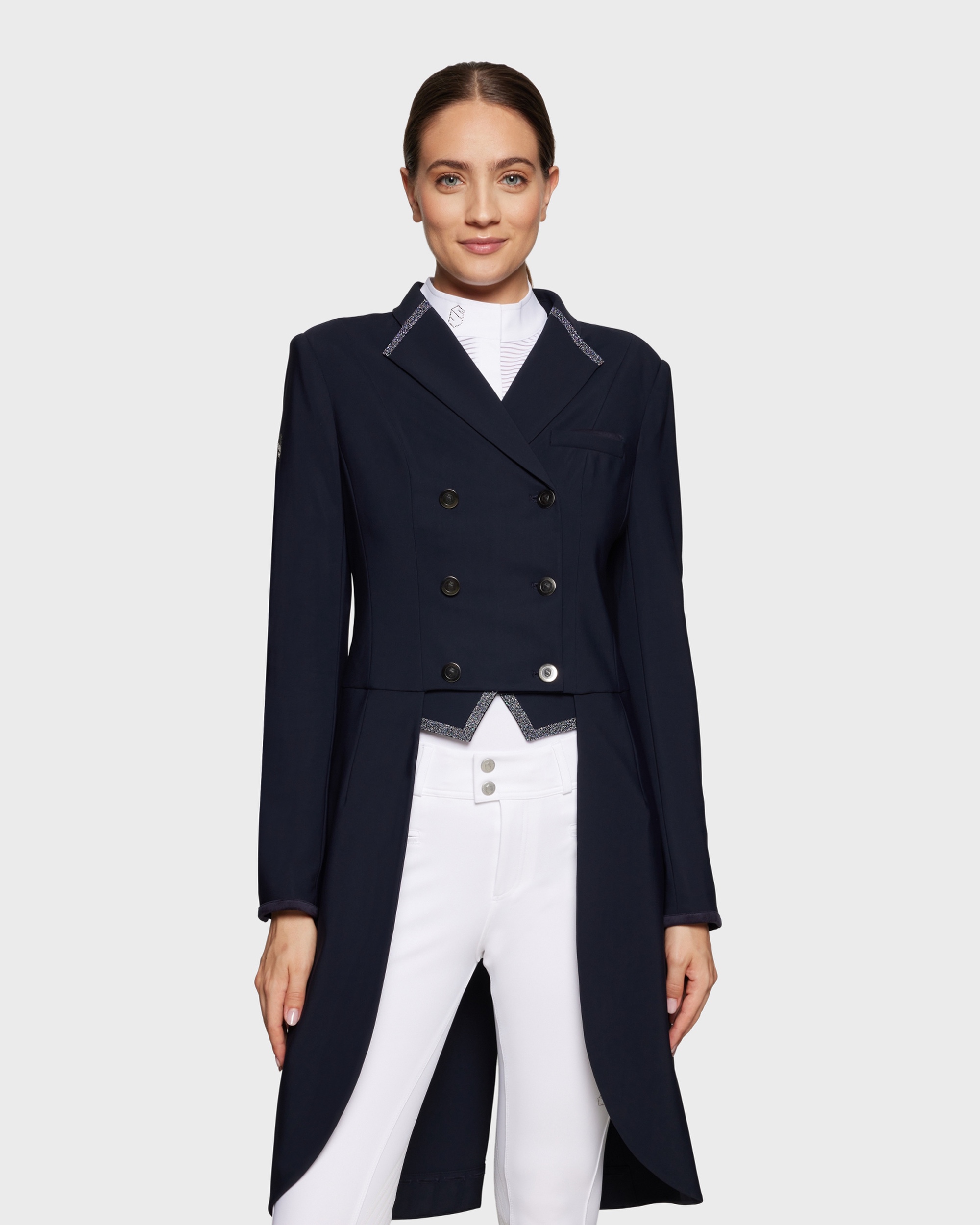Ladies Crystal Fabric competition tailcoat