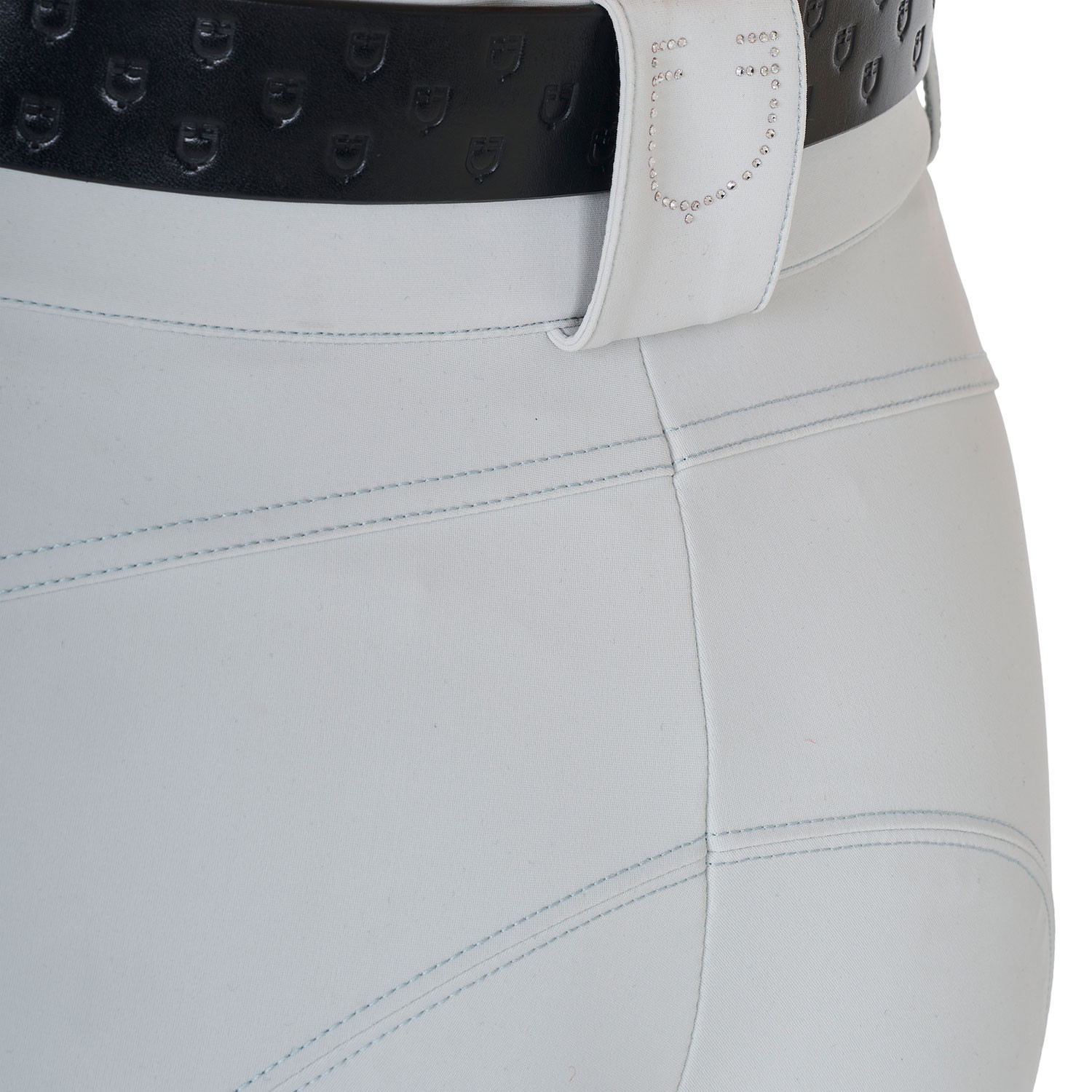 Damen-Reithose High Waist mit Strass-Logo