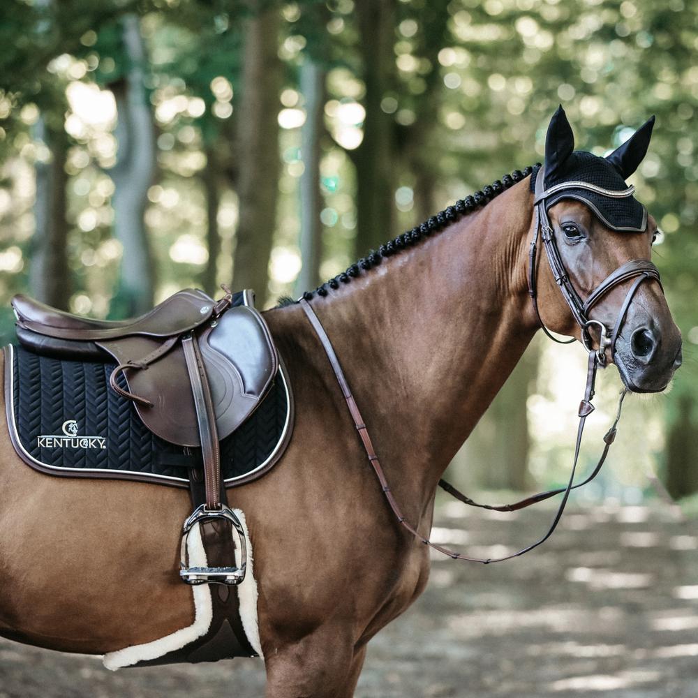 Schabracke Leder Fishbone Jumping