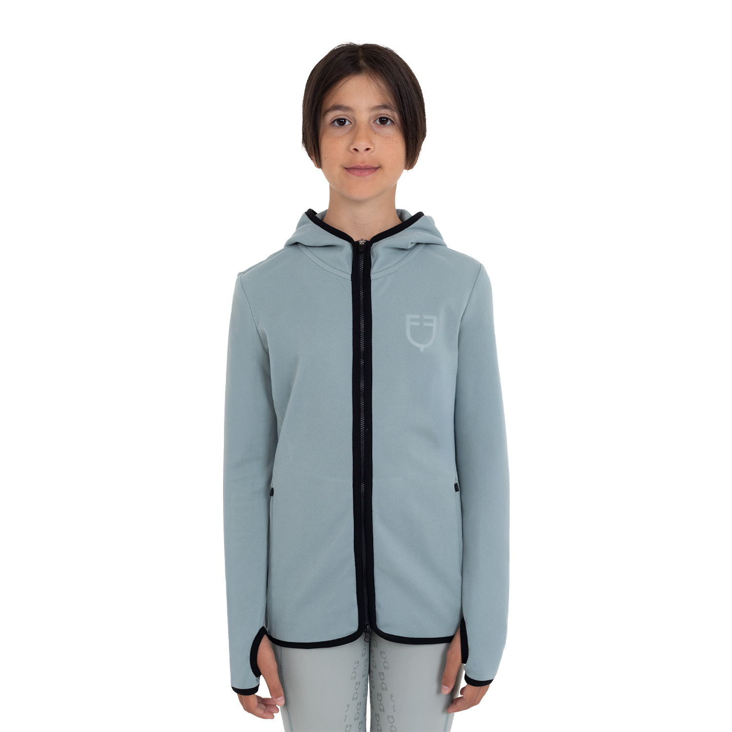 Kinder-Fleece-Hoodie Unisex mit Reißverschluss