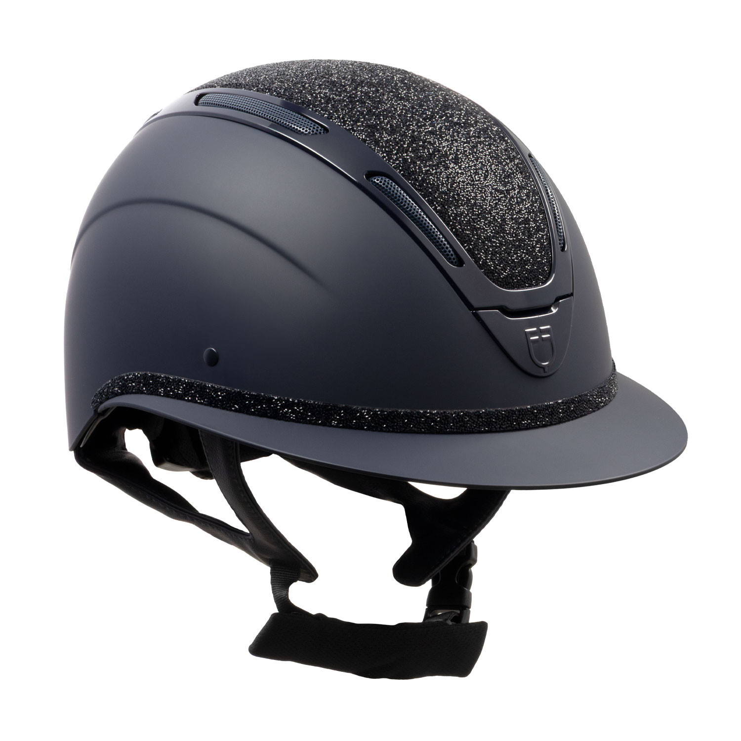 Reithelm Apocalypse Damen matte Schale mit Strass Norm EN 1384-2023