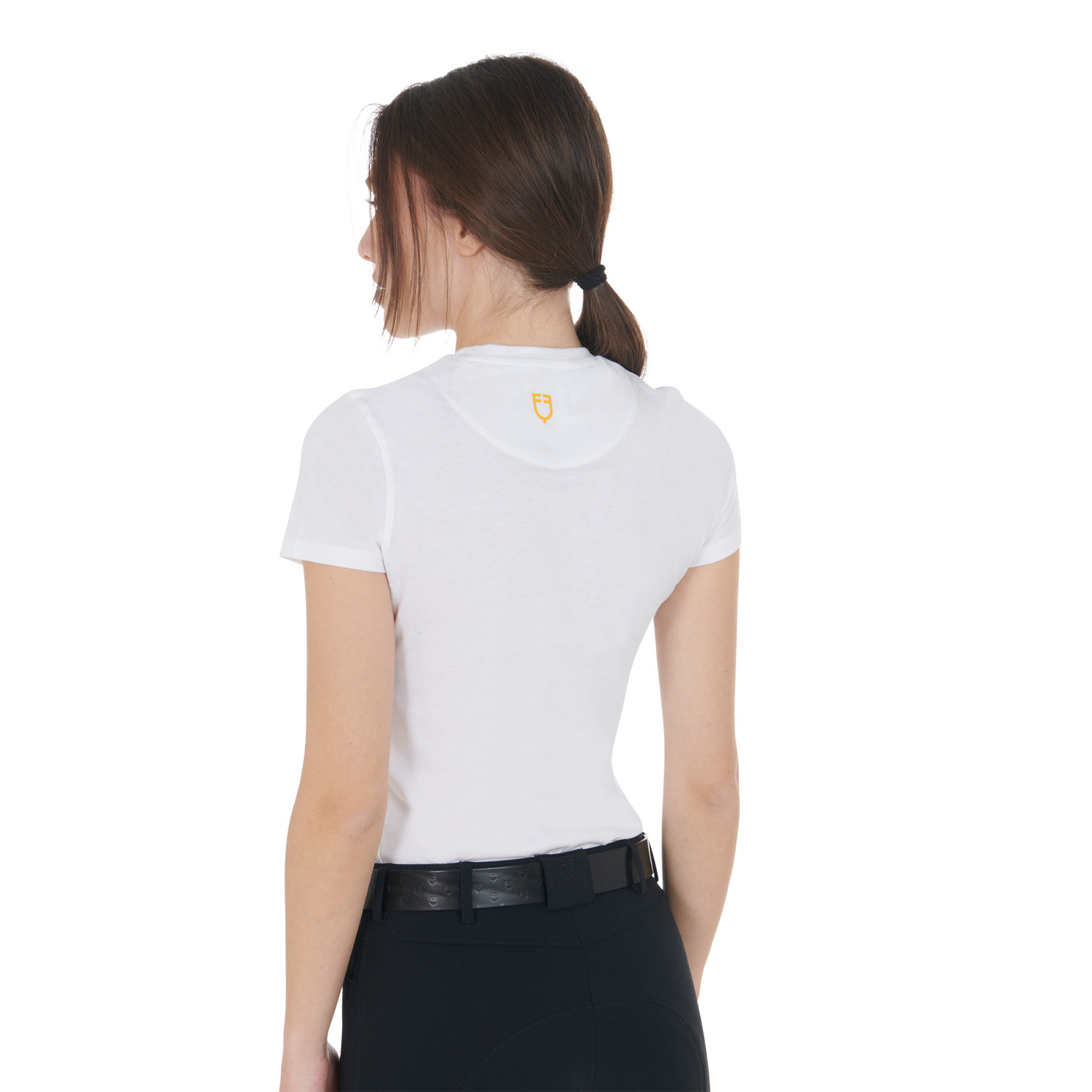 Tailliertes T-Shirt mit Moonlight-Print