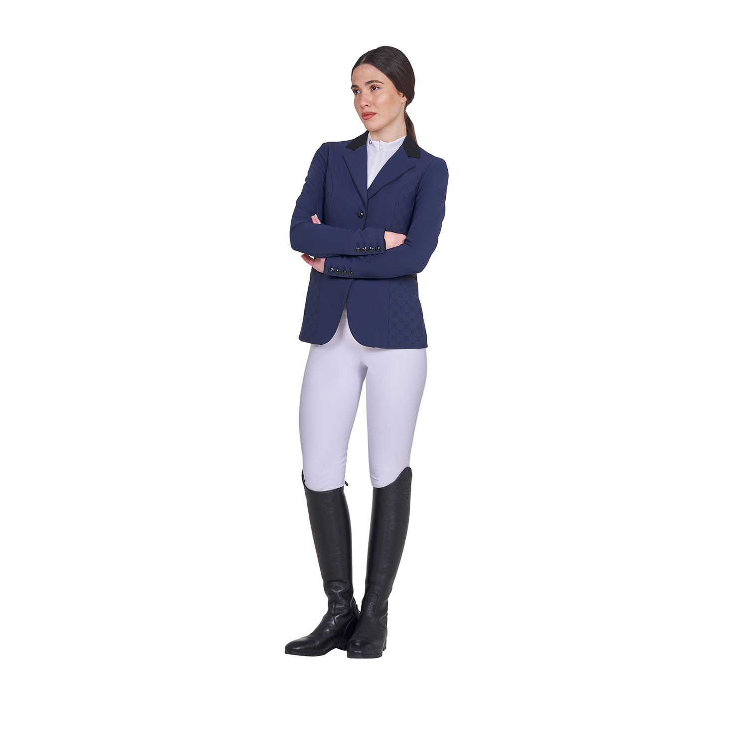 Damen-Turnierjackett mit Monogramm und drei Knöpfen
