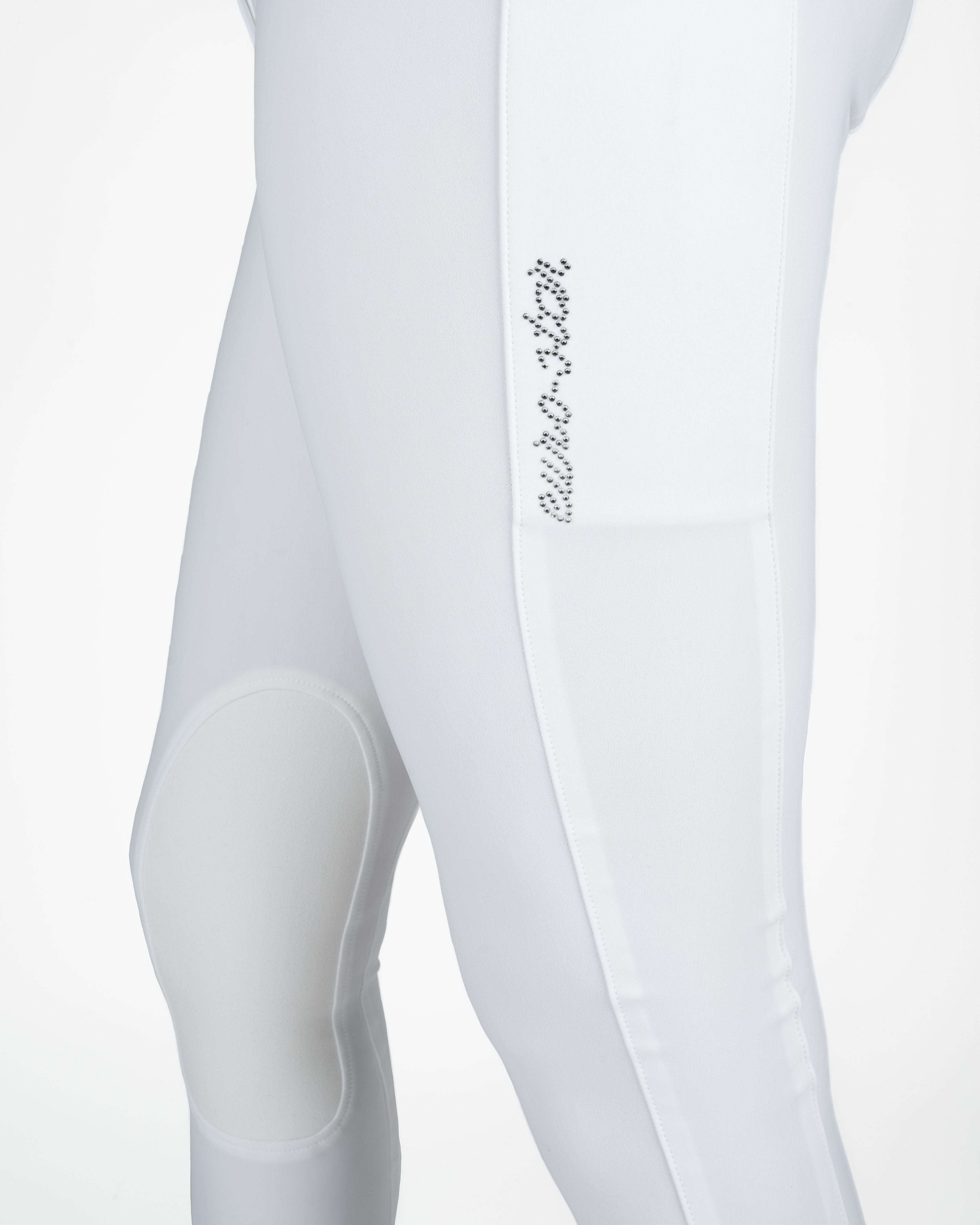 Reithose Damen ESArielle Comp Grip Connect Kniegrip in weiß