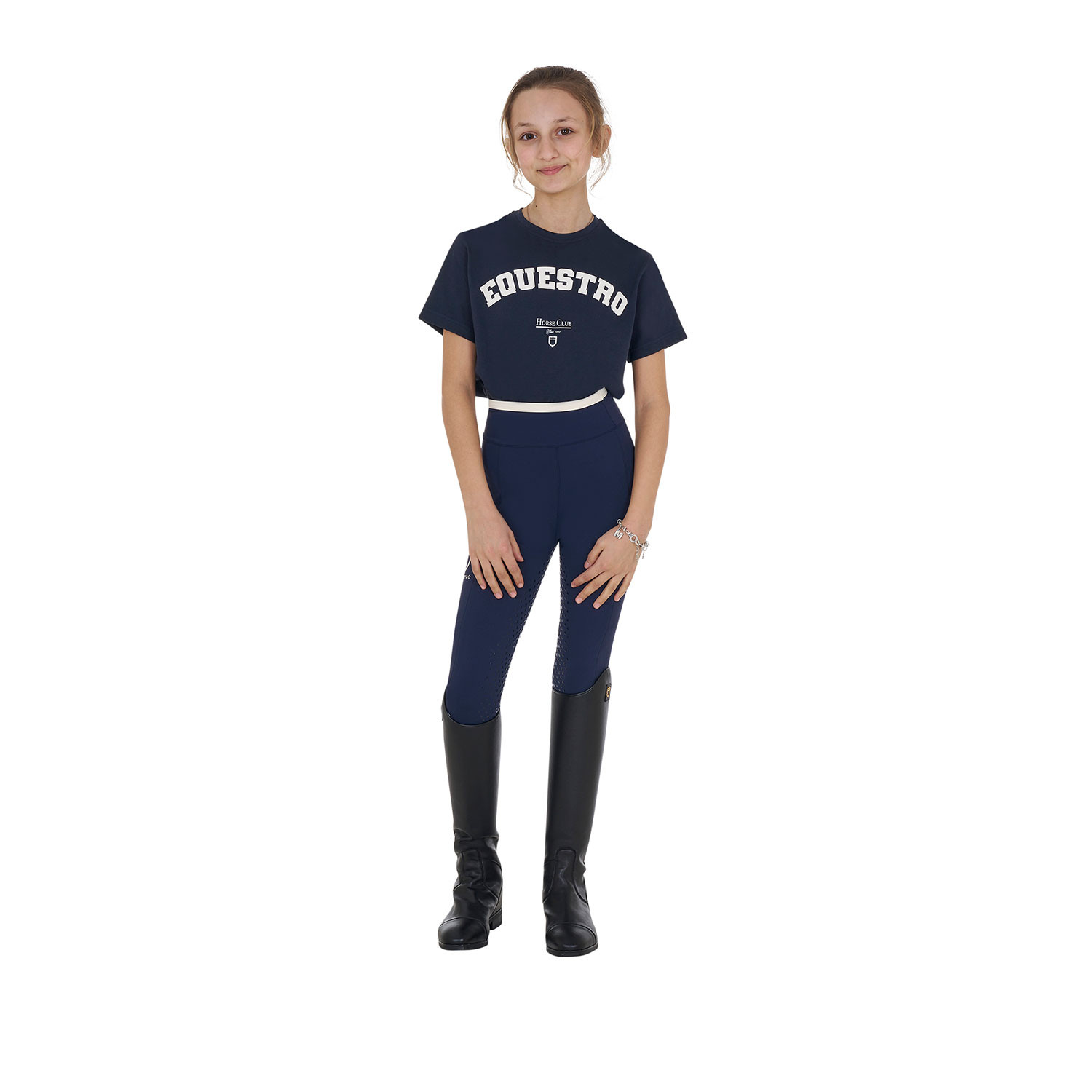 Mädchen-Baumwoll-T-Shirt Horse Club