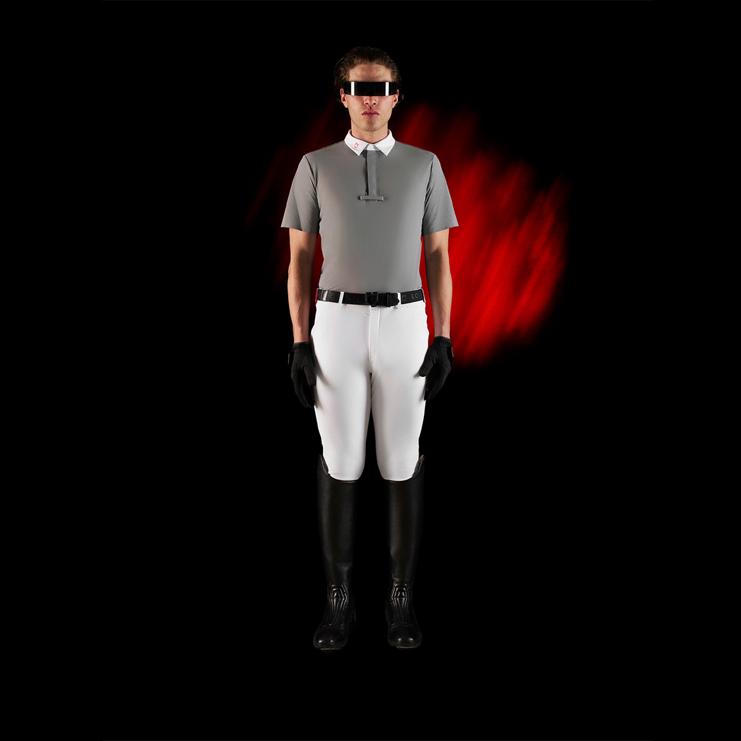 Herren-Turnierpoloshirt mit kurzen Ärmeln und Knöpfen