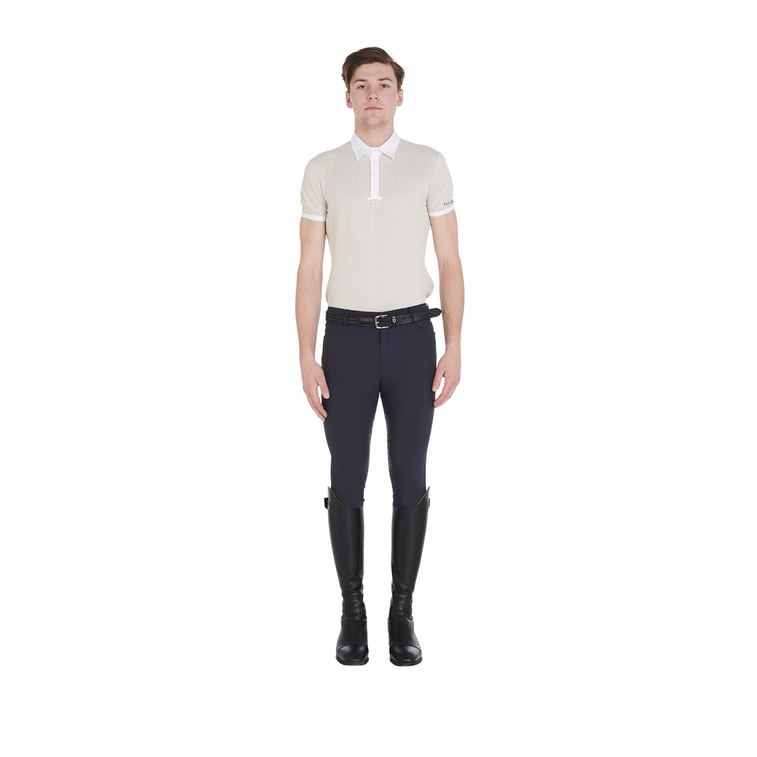 Herren-Reithose Slim Fit mit Vollbesatz