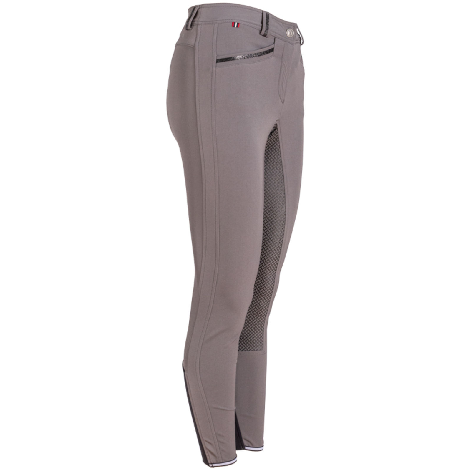 Riding breeches ladies CAVALCiora with full grip in grey/black