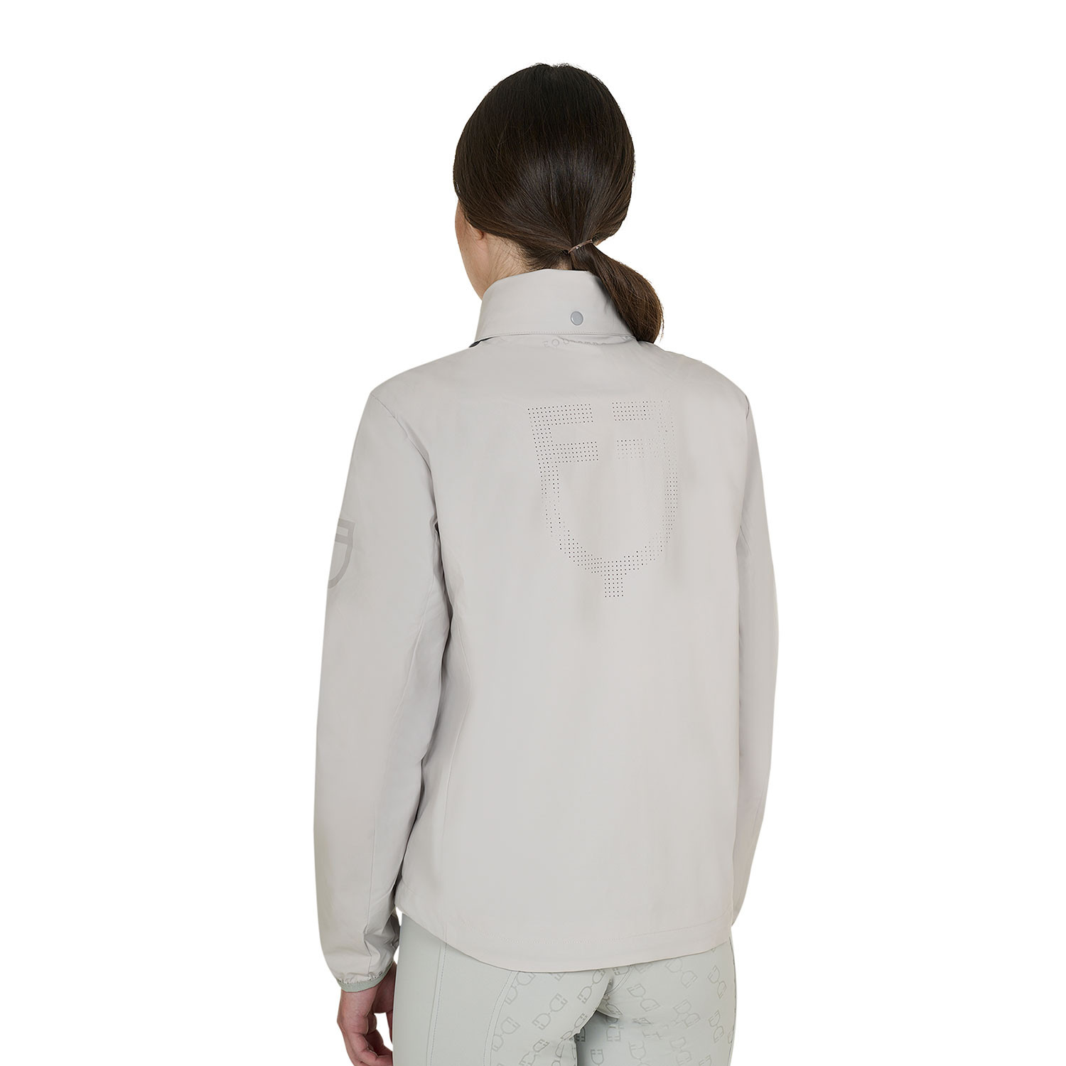 Softshelljacke für Damen mit Logo auf dem Rücken