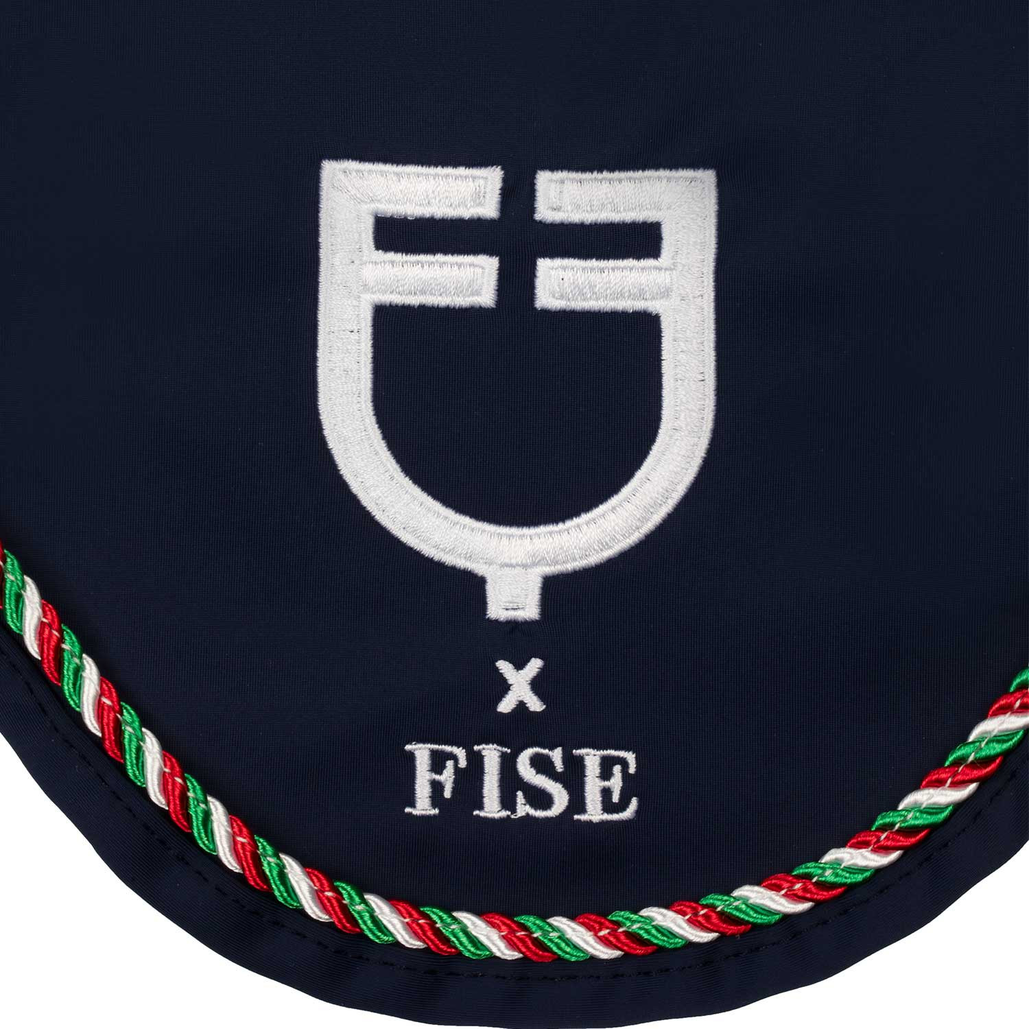 Fliegenhaube mit Italien-Flaggen-Paspel X FISE