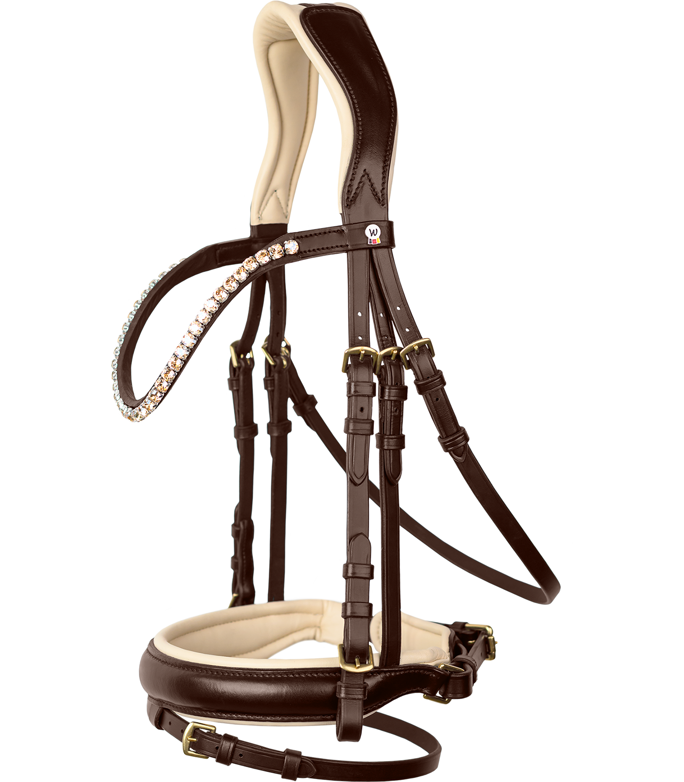 Trensenzaum X-Line Ivory, schwed.komb.