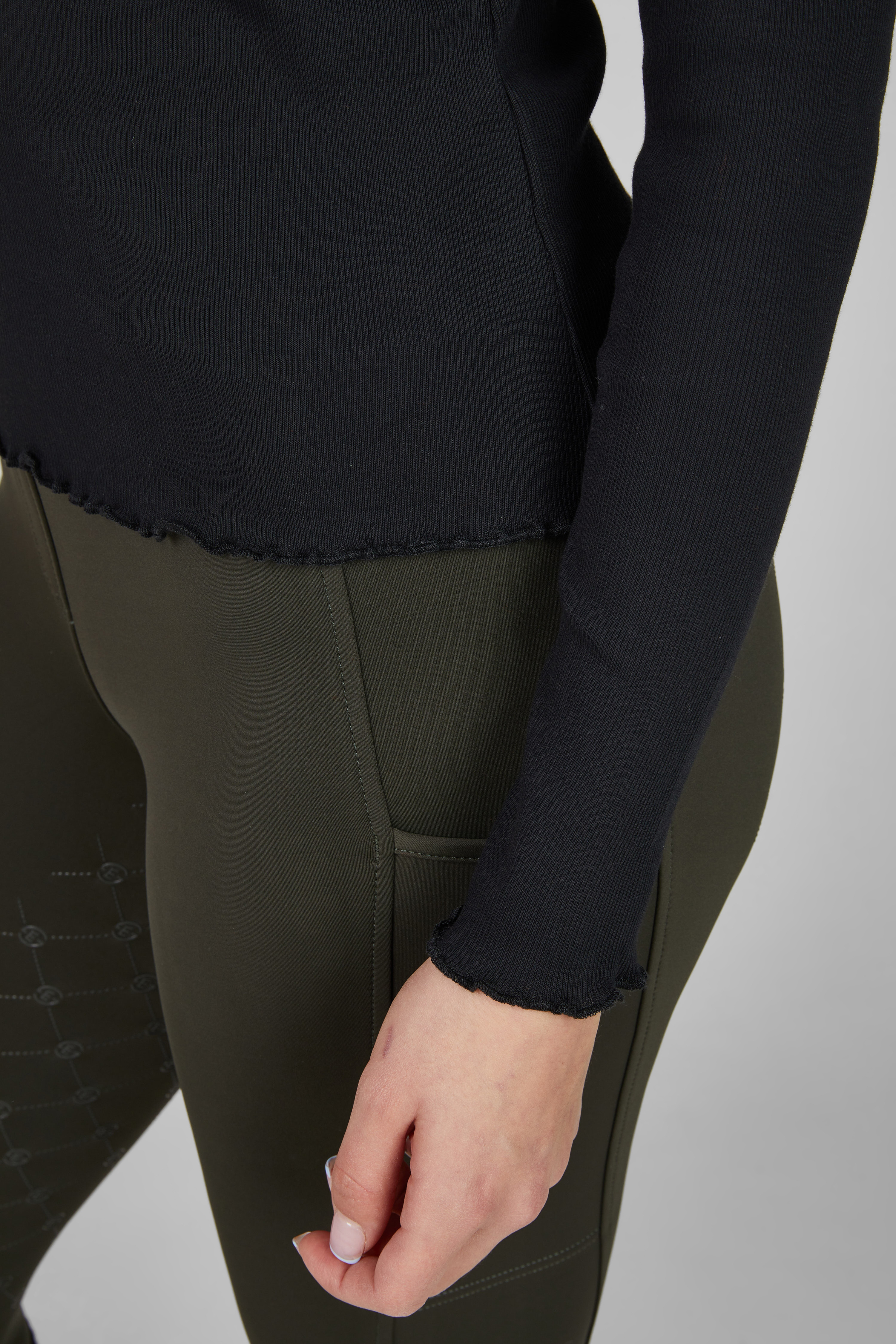 Rollkragenshirt Damen Rib Dynamic