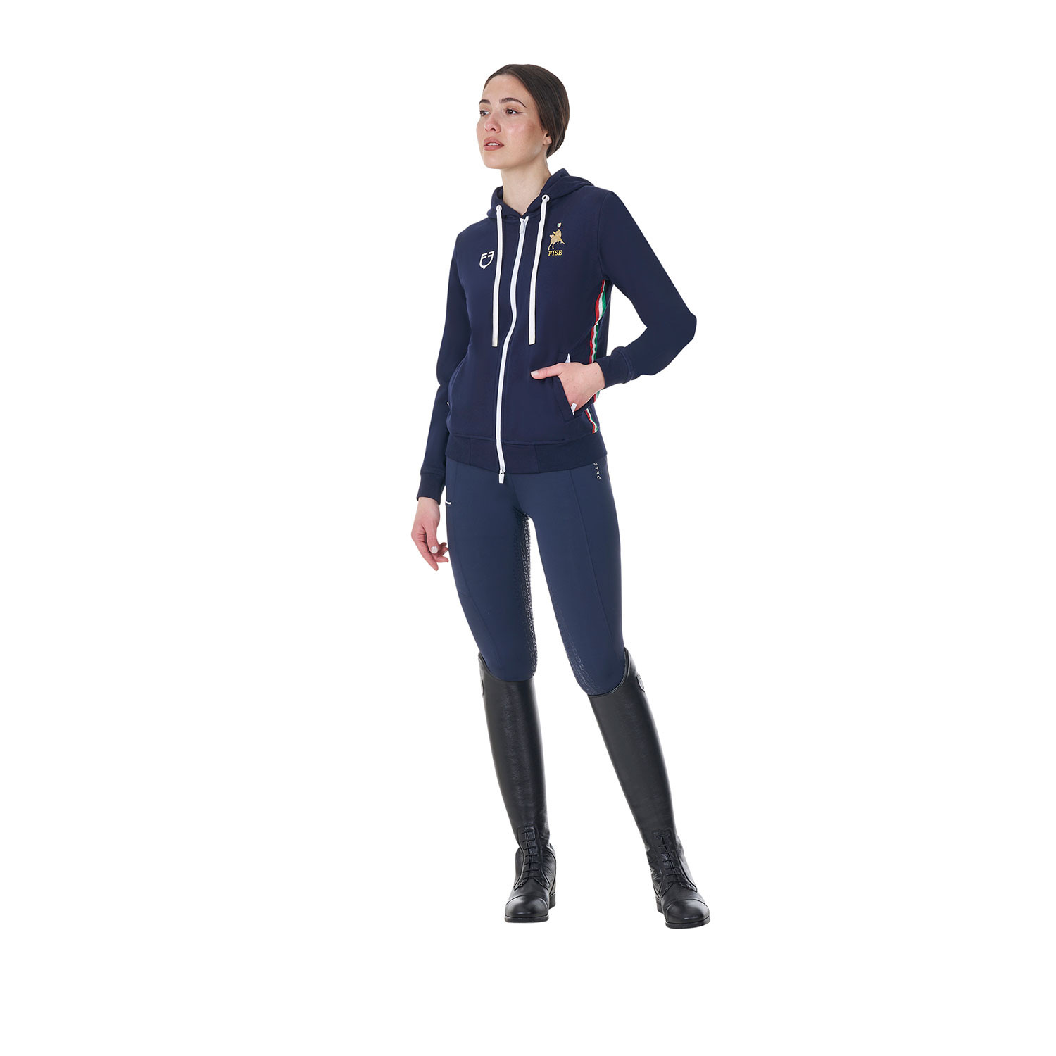 Fleece-Hoodie X FISE für Damen