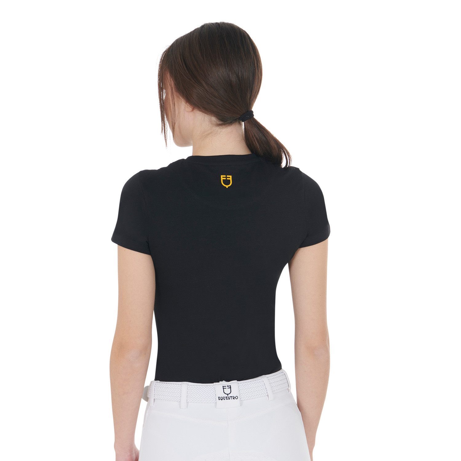 Tailliertes T-Shirt mit Moonlight-Print