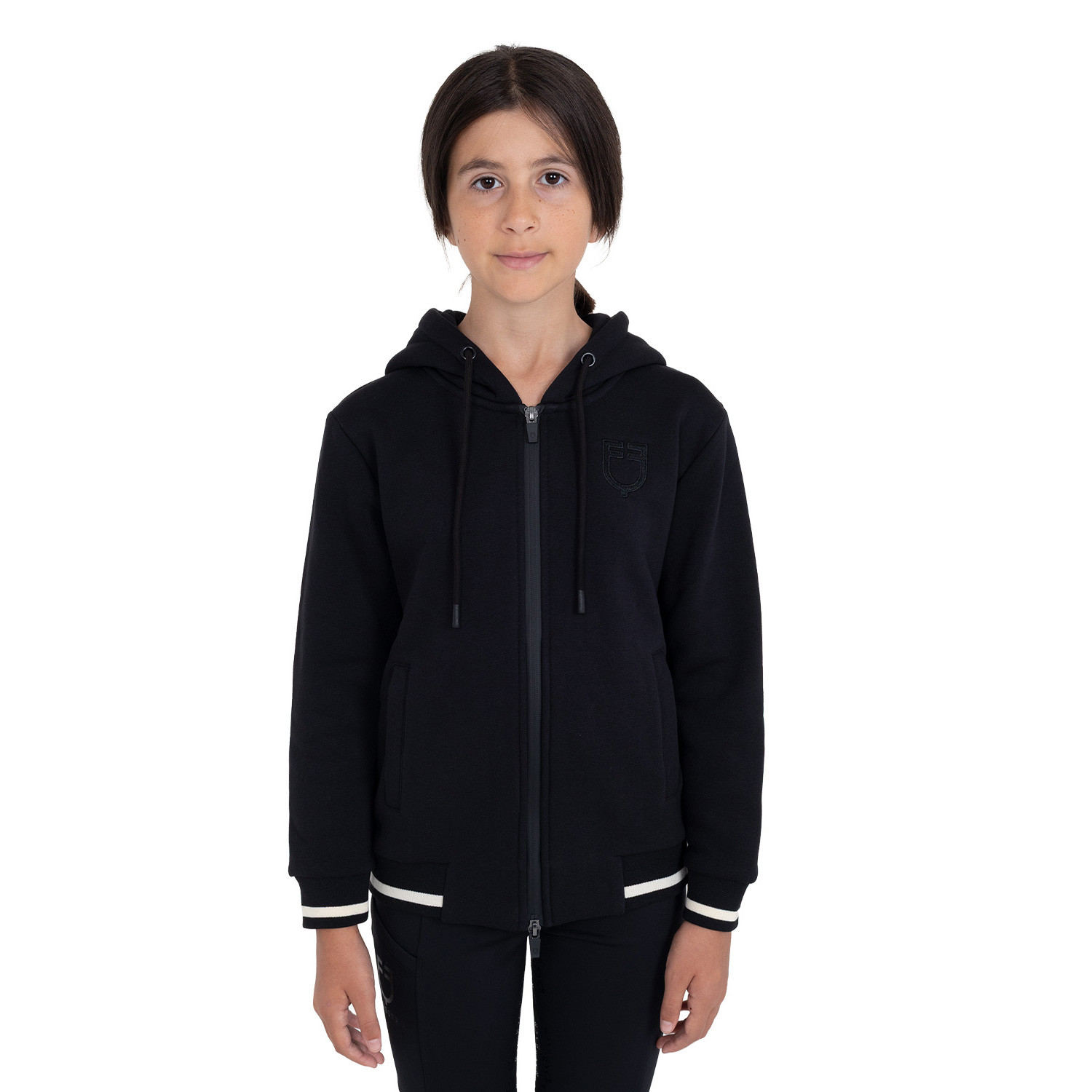 Unisex-Kinder-Hoodie mit Frontreißverschluss
