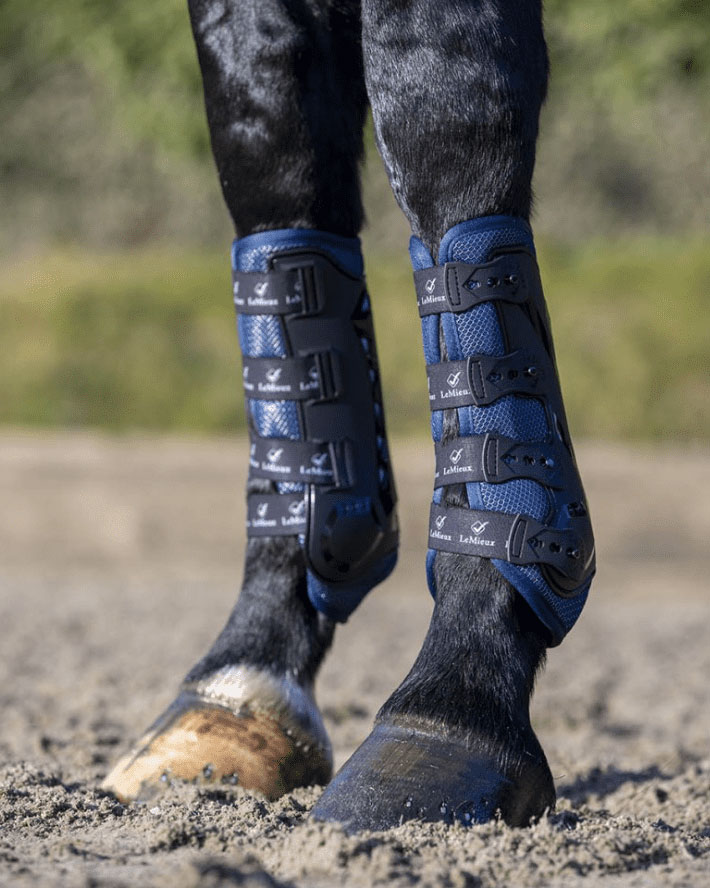 Gamaschen LMX Ultramesh Snug Boots vorne in Navy