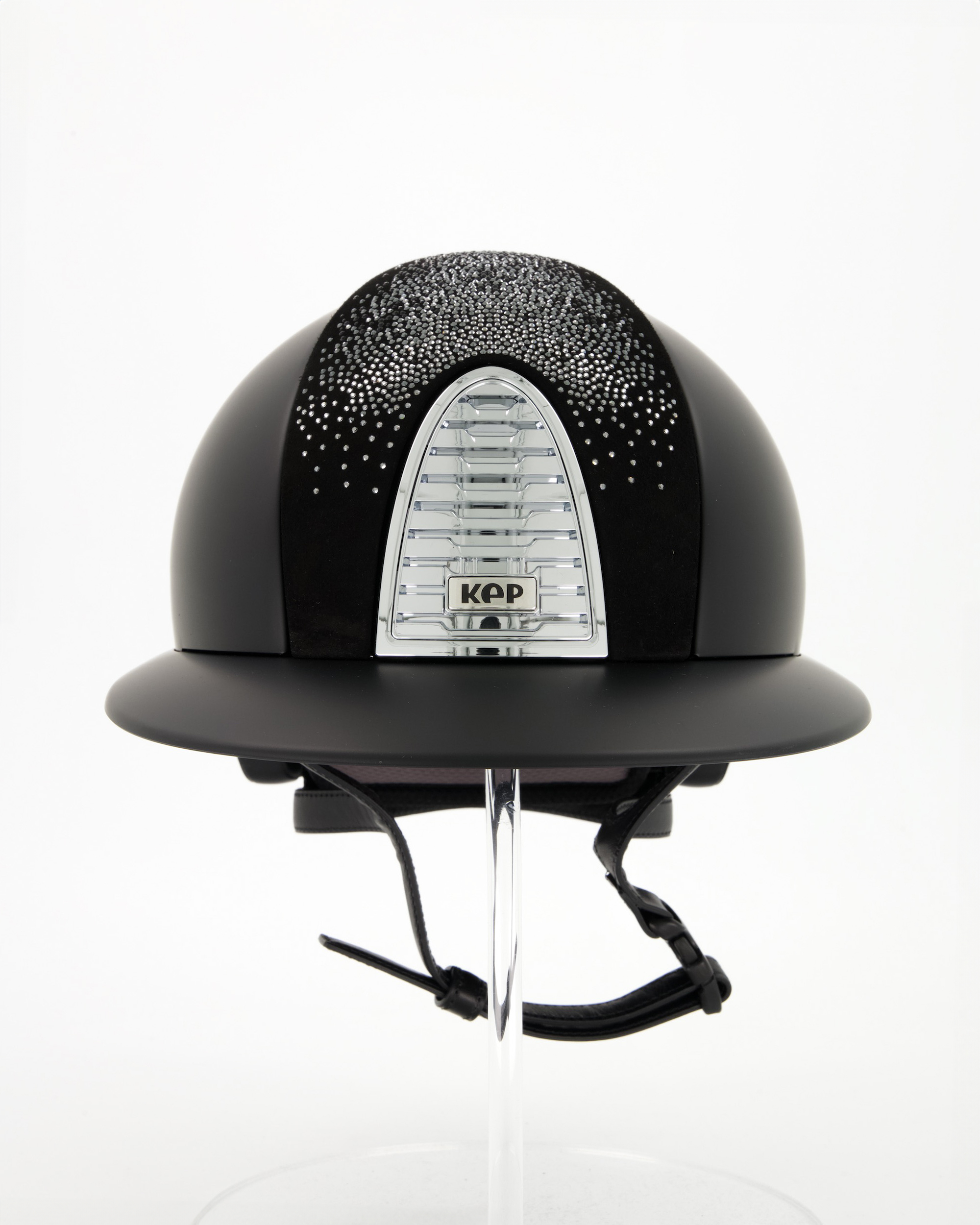 Reithelm Cromo 2.0 Textile Polo Suede Black Silver in schwarz