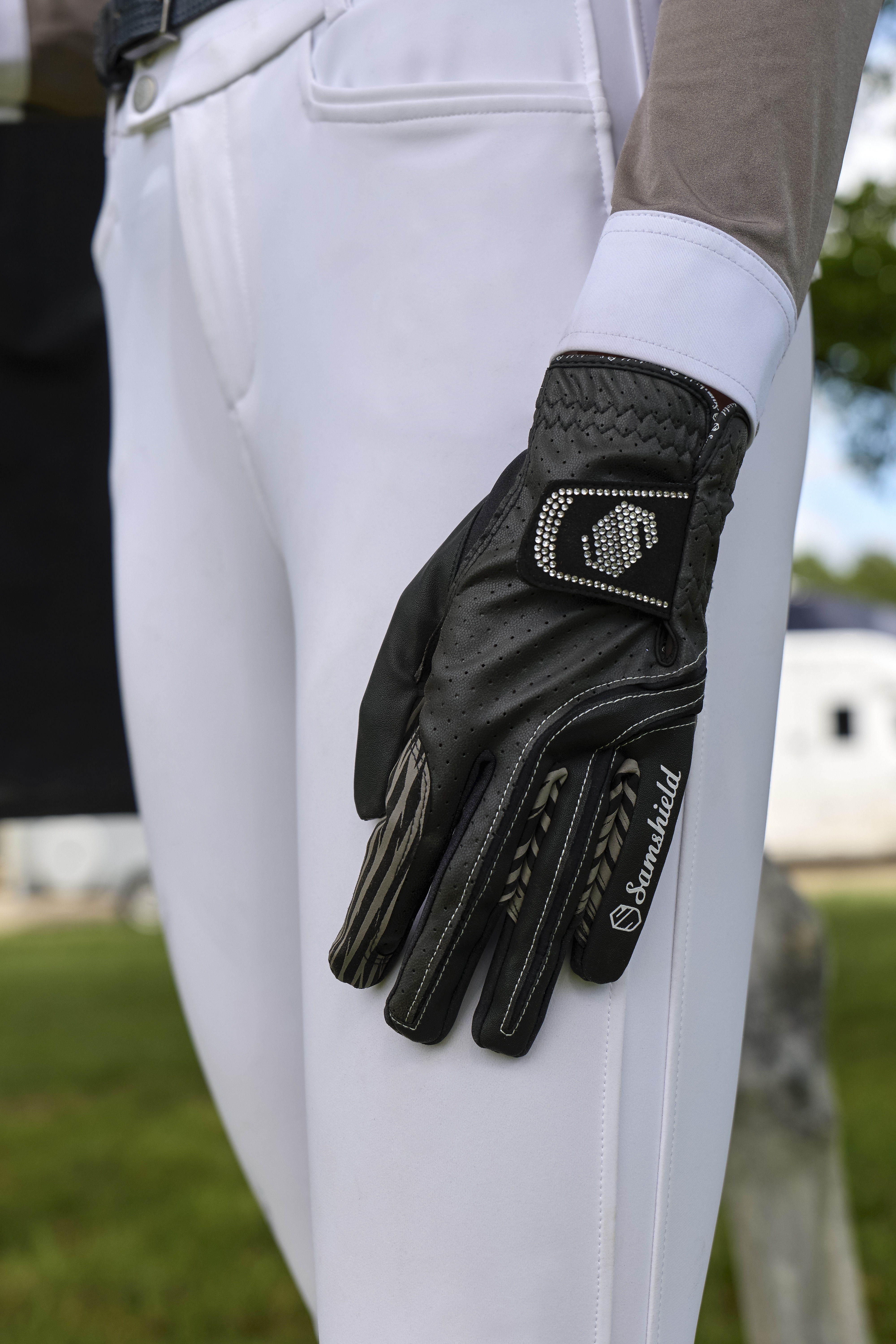 Riding glove V-Skin Swarovski