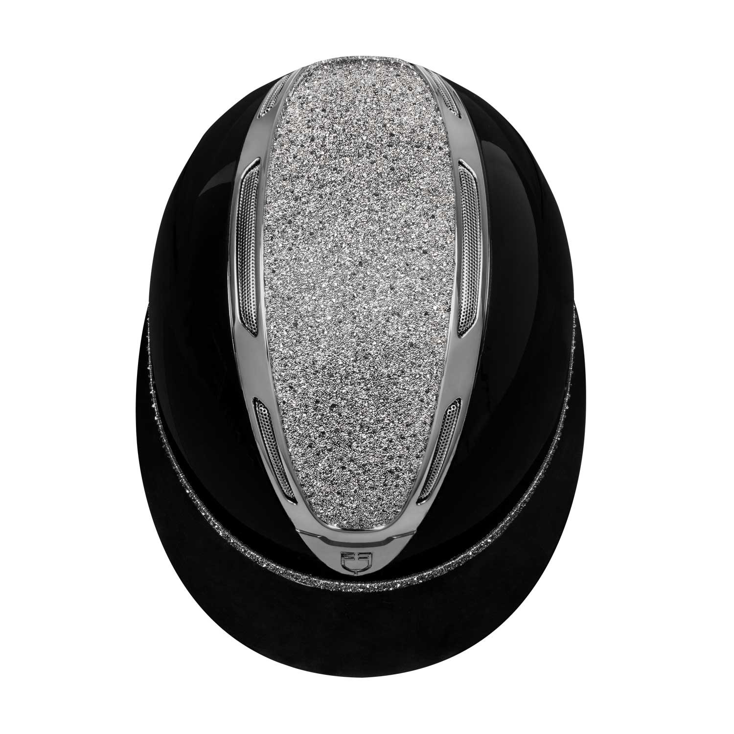 Reithelm Apocalypse Damen glänzende Schale mit Strass Norm EN 1384-2023