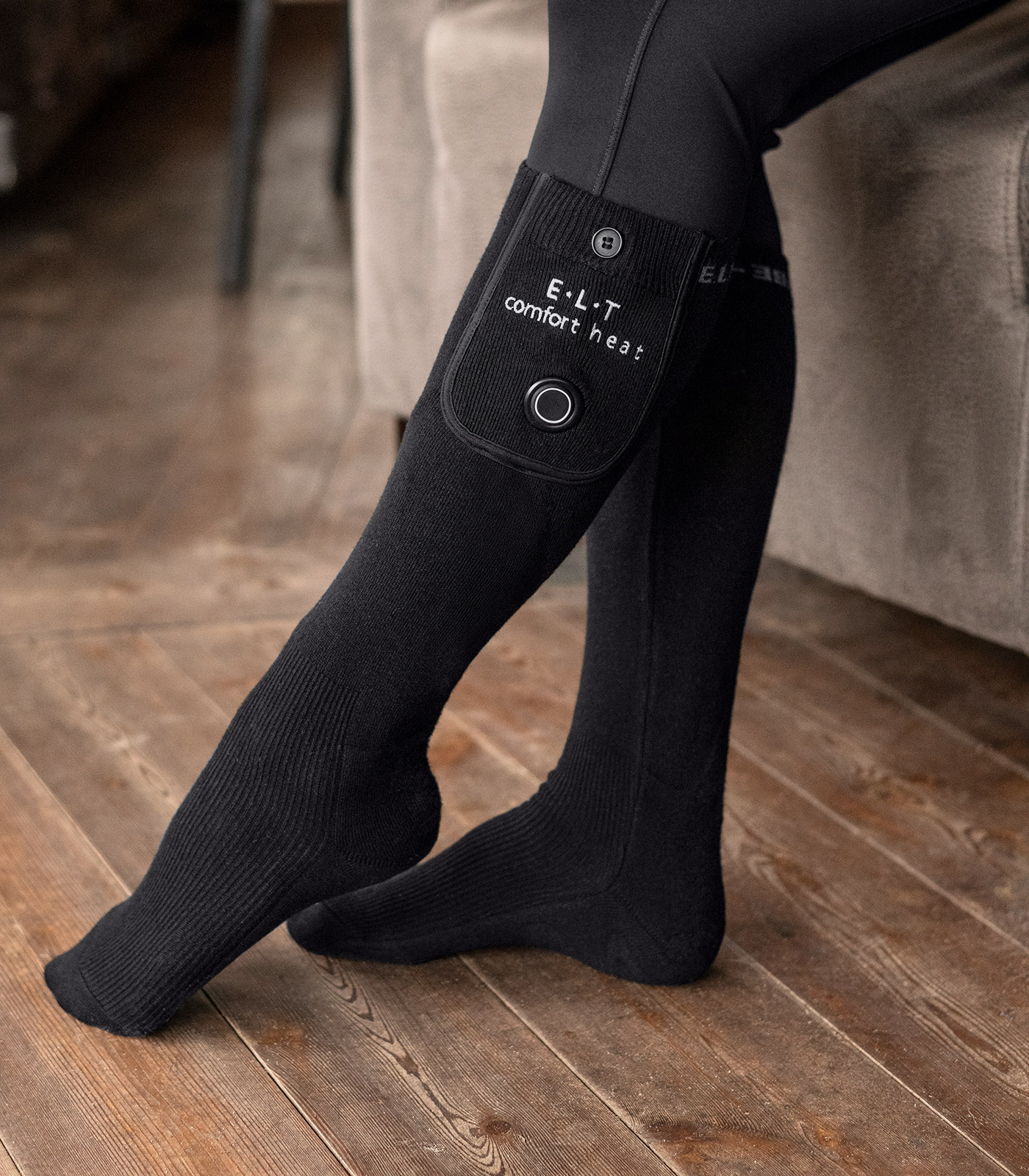 Heatable Socks Comfort Heat, black
