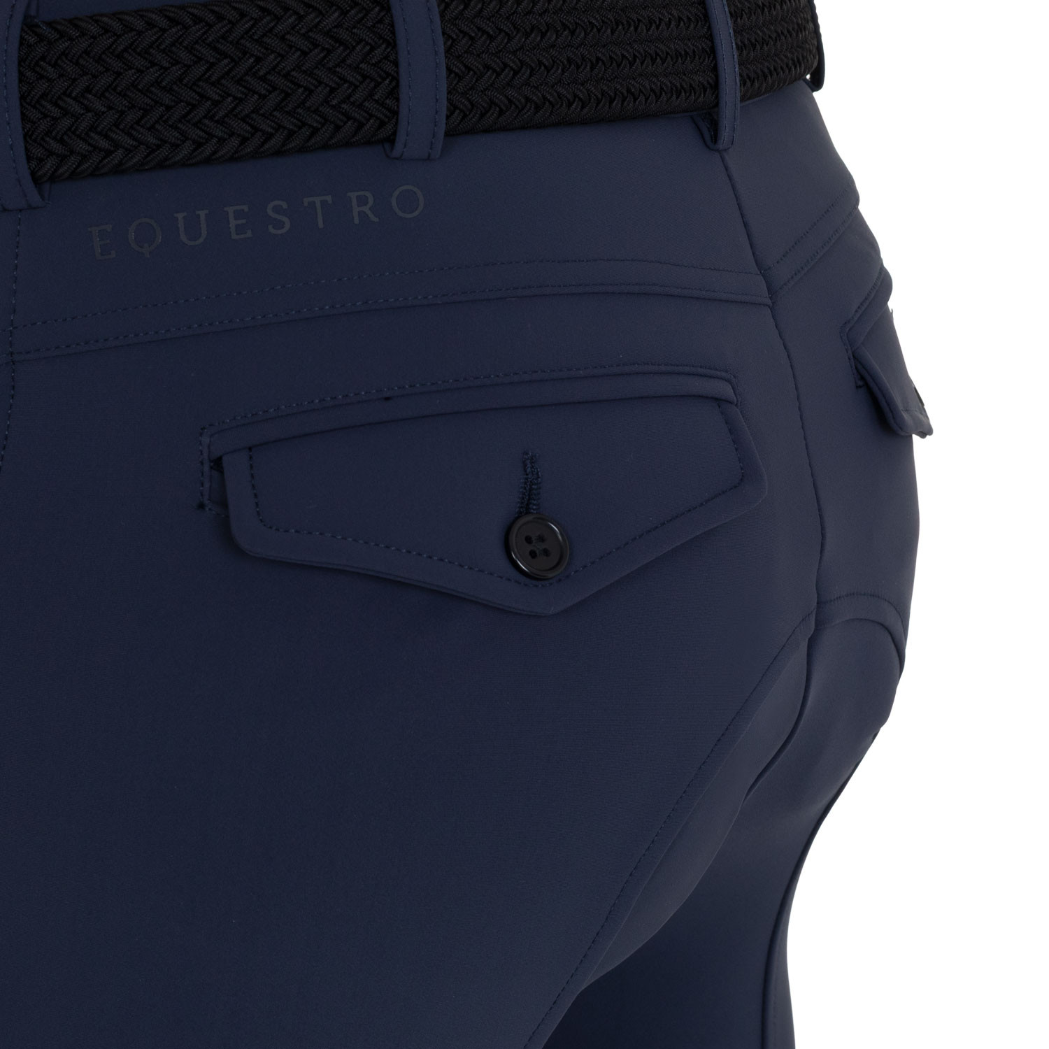 Heren rijbroek slim fit met kniegrip