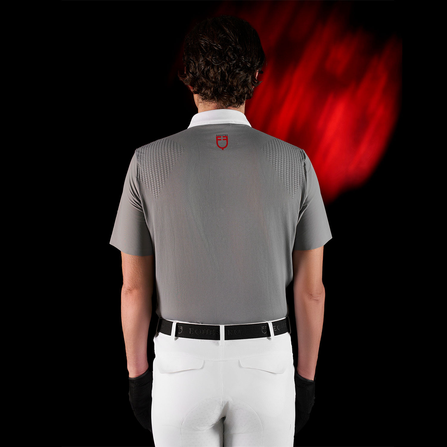 Herren-Turnierpoloshirt mit kurzen Ärmeln und Knöpfen