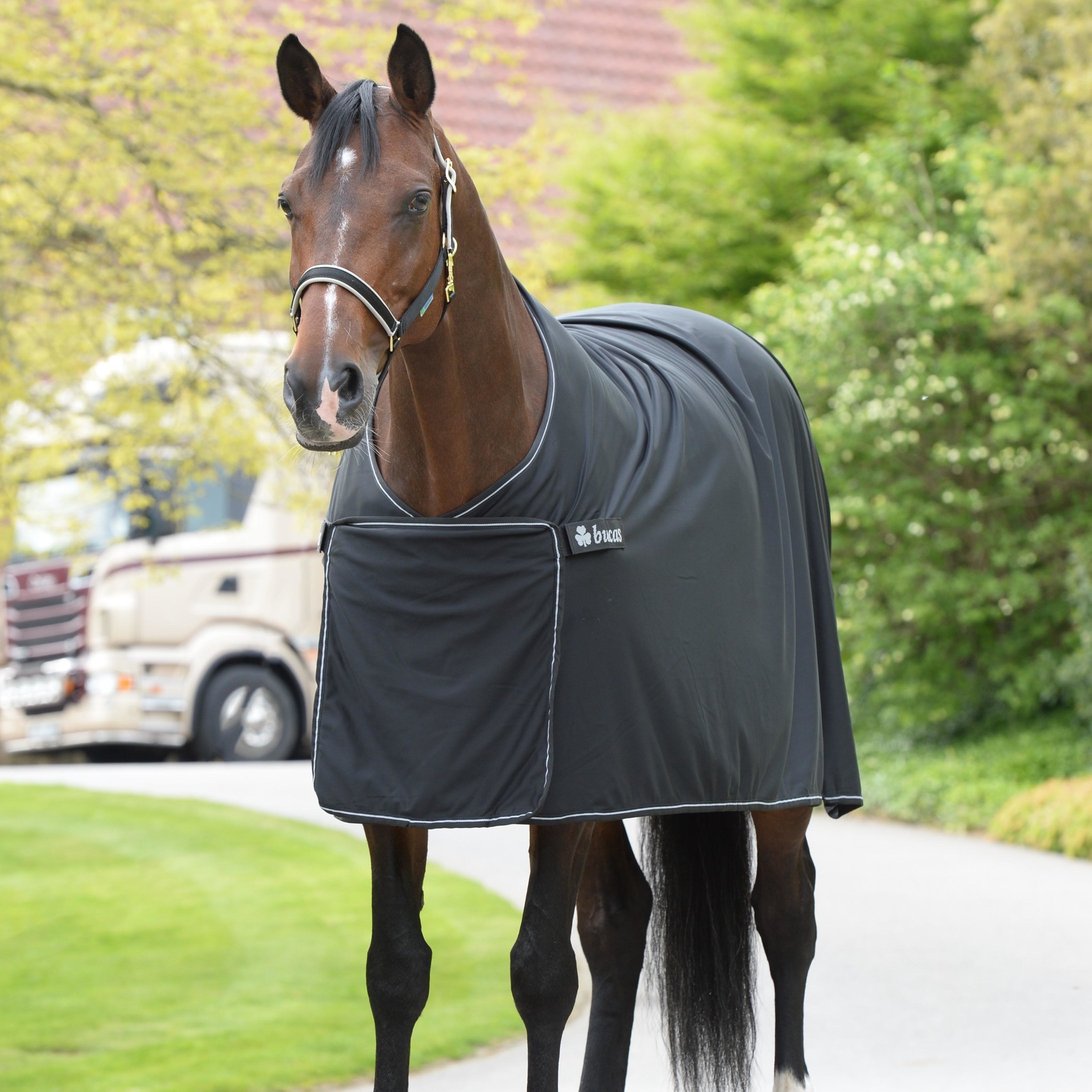 Abschwitzdecke Panel Prize Cooler in Black/Silver