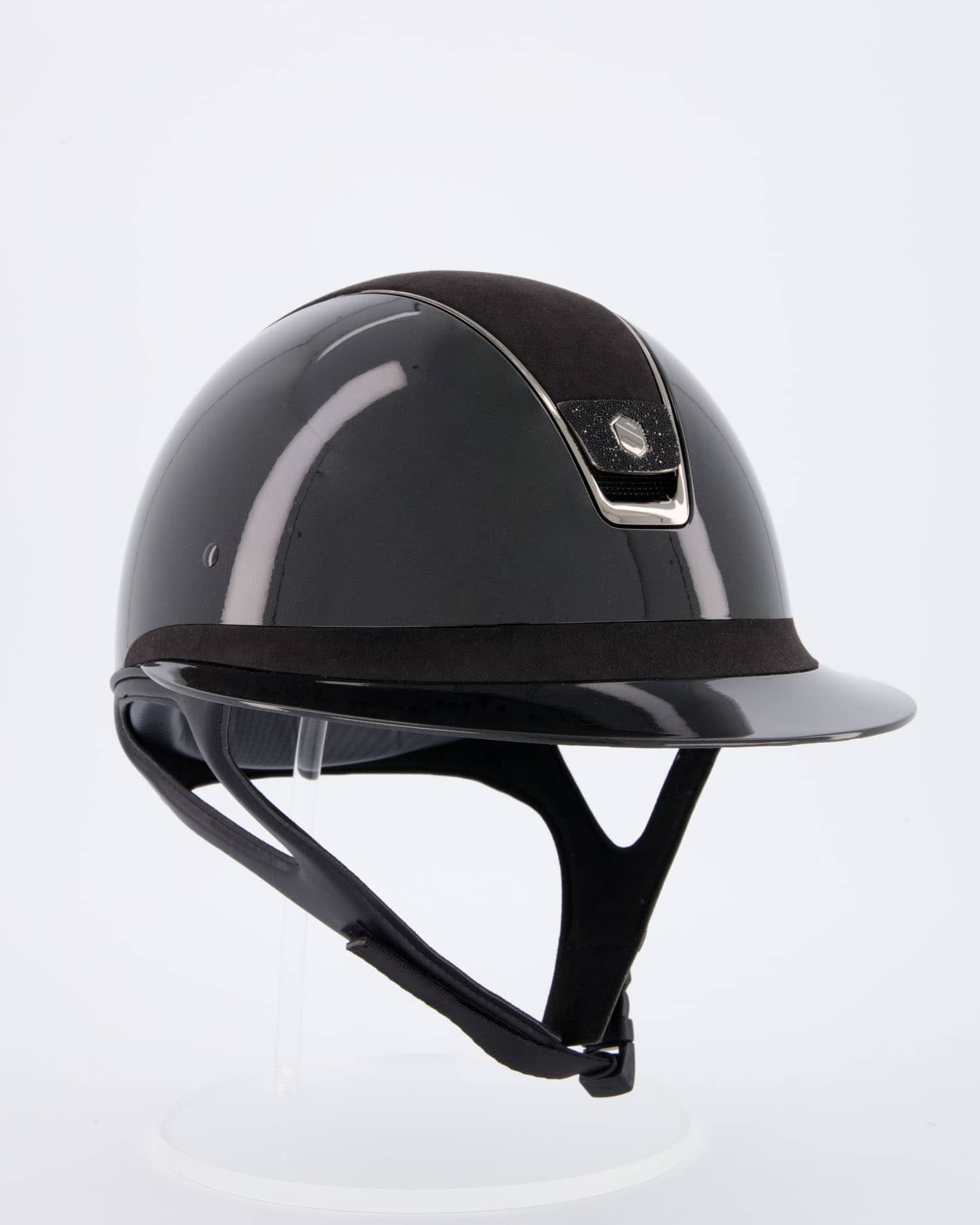 Reithelm Miss Shield Shadowglossy, Top Alcantara Black, Frontal Band Alcantara Black, Trim Chrome Black, Blason Crystal Fabric Black in Schwarz