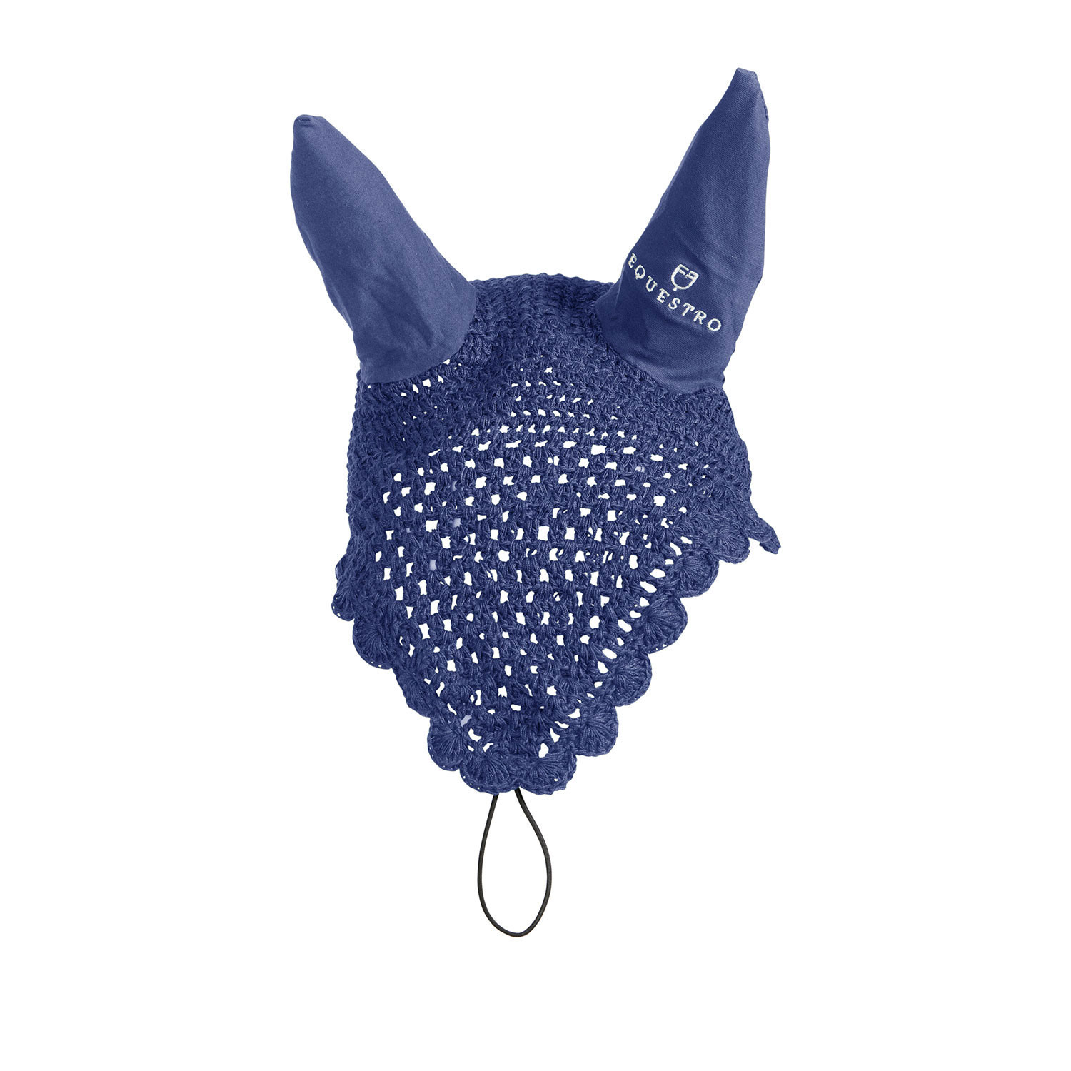 Gestrickte Fliegenhaube mit elastischem Stirnriemen