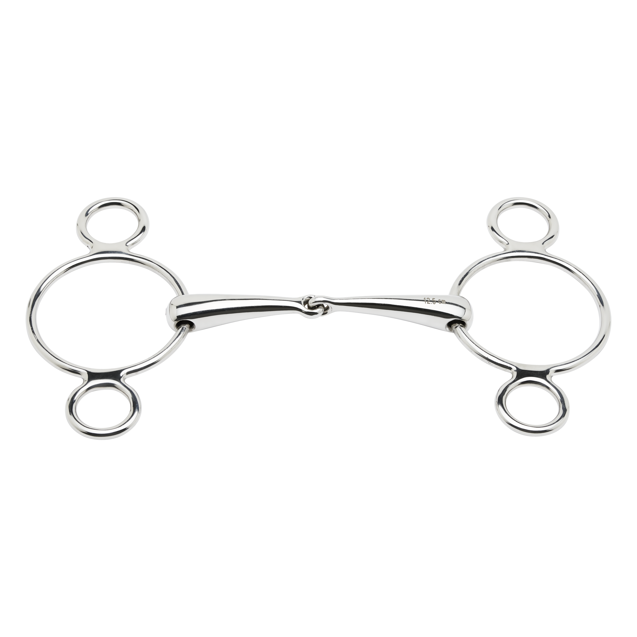 Mors simple 3 anneaux acier, 16 mm