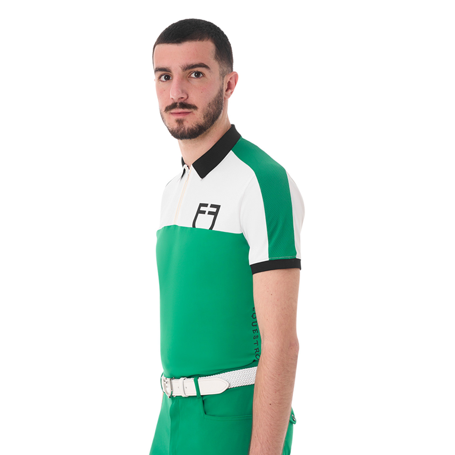 Herren-Poloshirt Slim Fit mit Logo vorne