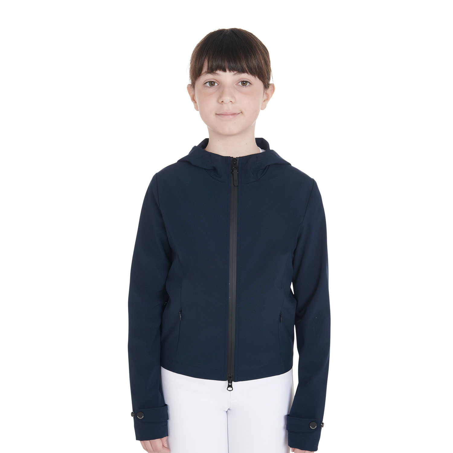 Schmal geschnittene Kinder-Softshelljacke aus technischem Gewebe