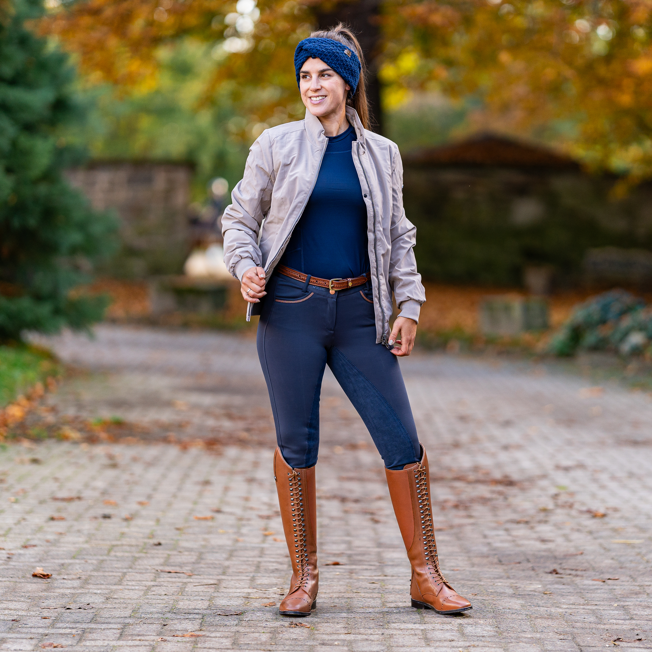 Pantalon d'équitation dame Malika Pro avec plein siège