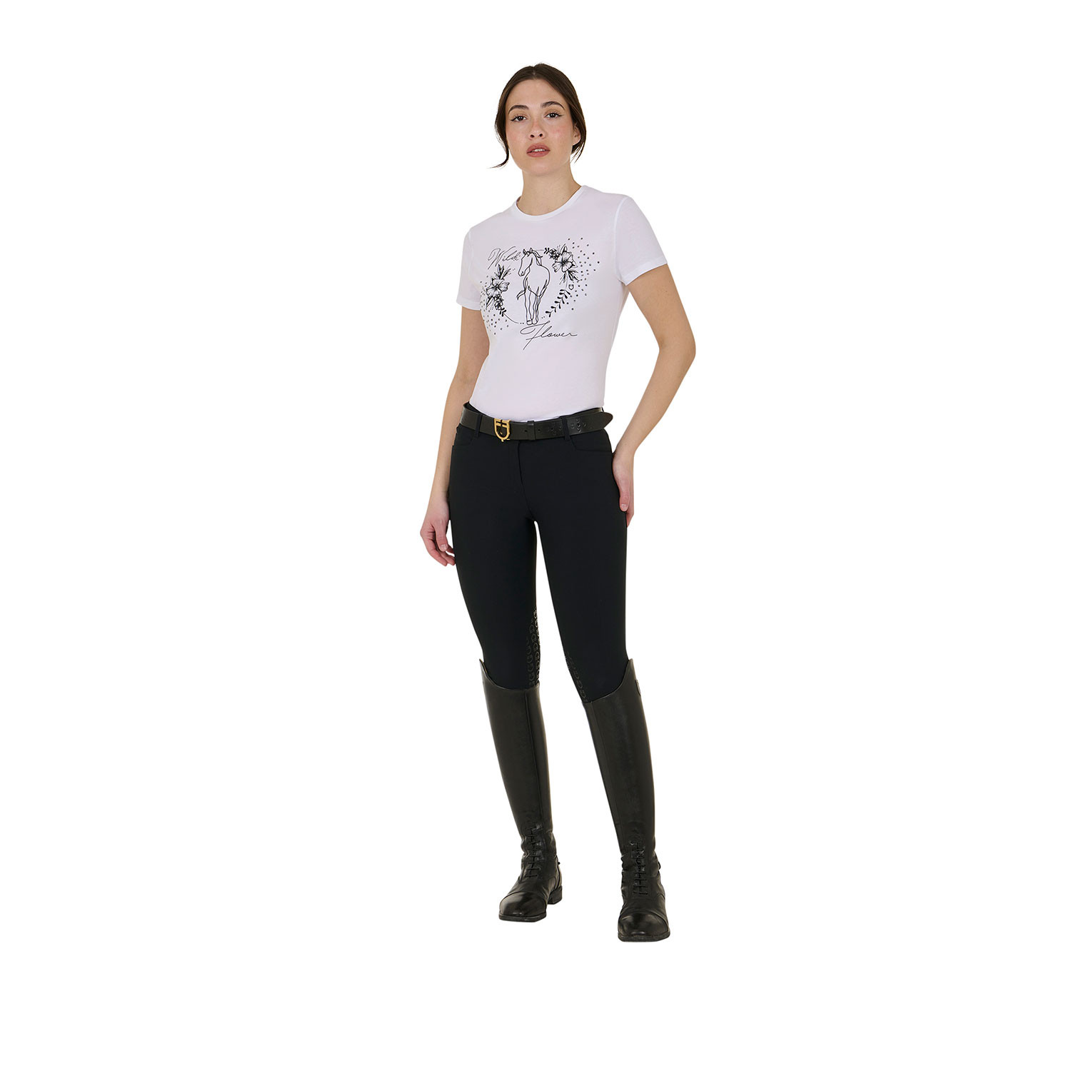 Damen-Baumwoll-T-Shirt Wild Flower