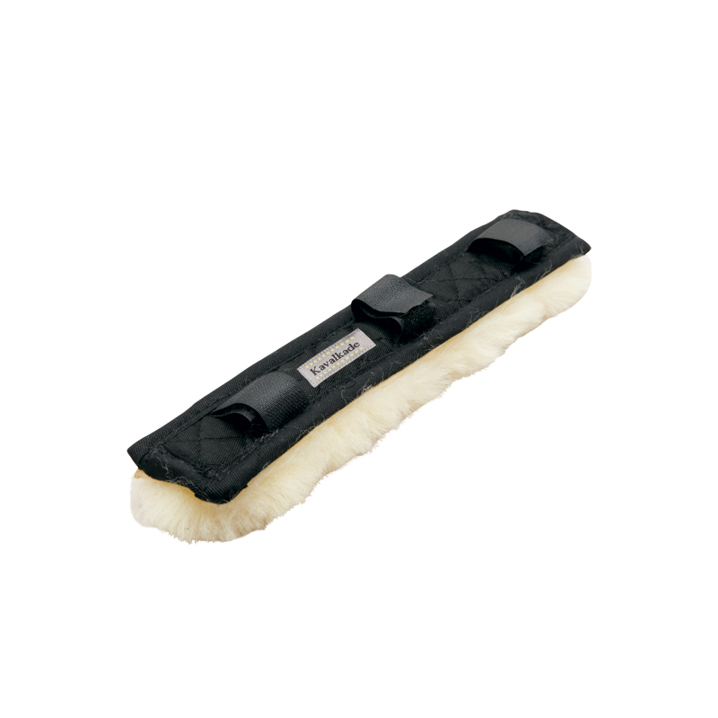 Kopf- u. Nasenpolster Lammfell - 28cm - 3 Klett