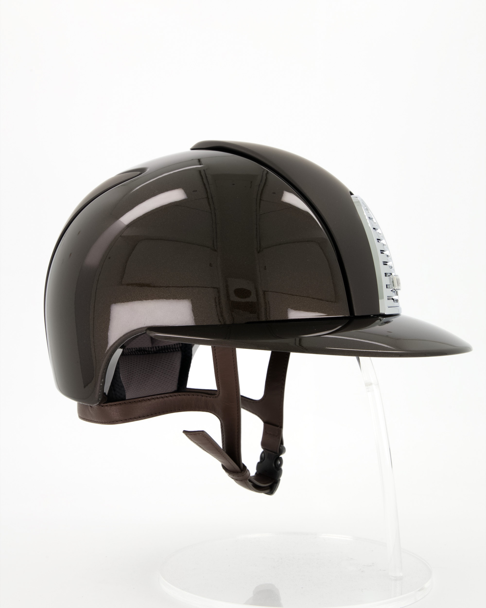 Riding helmet Cromo 2.0 Polish/Textile Polo in brown