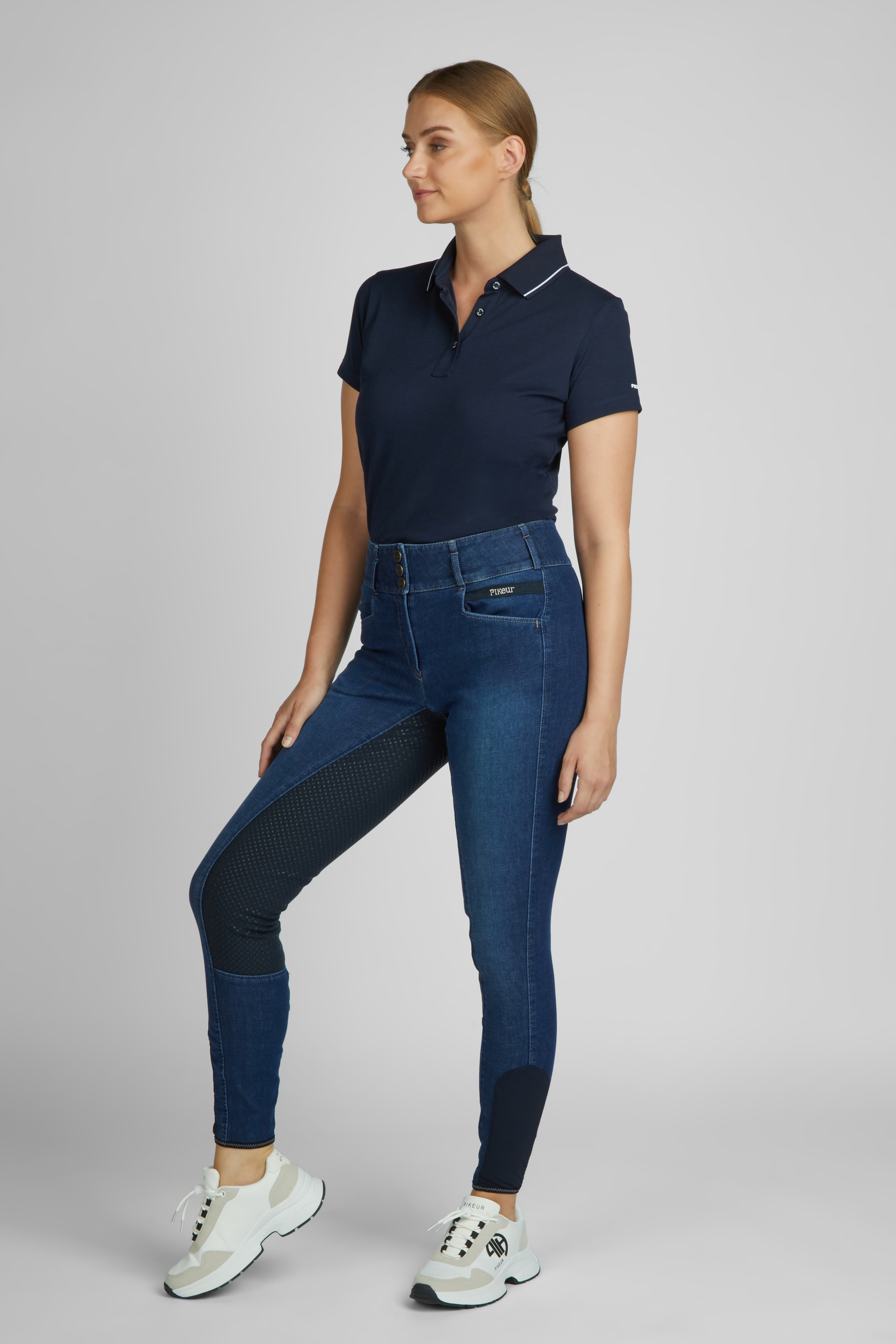 Reithose Damen Candela Jeans Vollgrip