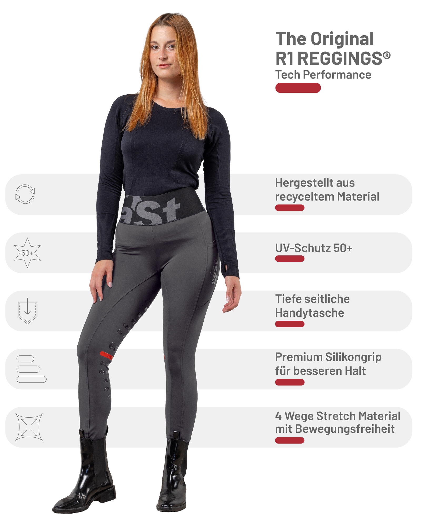 Ladies riding leggings Reggings R1 Tech Performance