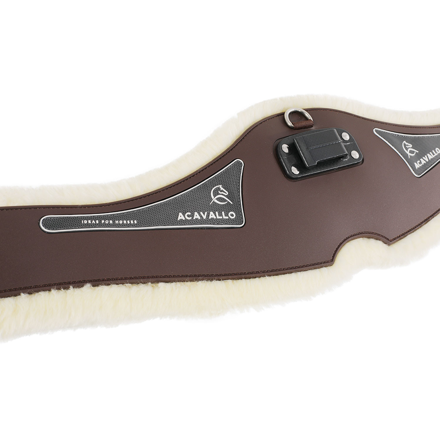 Spring-Sattelgurt Classic Gel PVC abnehmbares Kunstlammfell