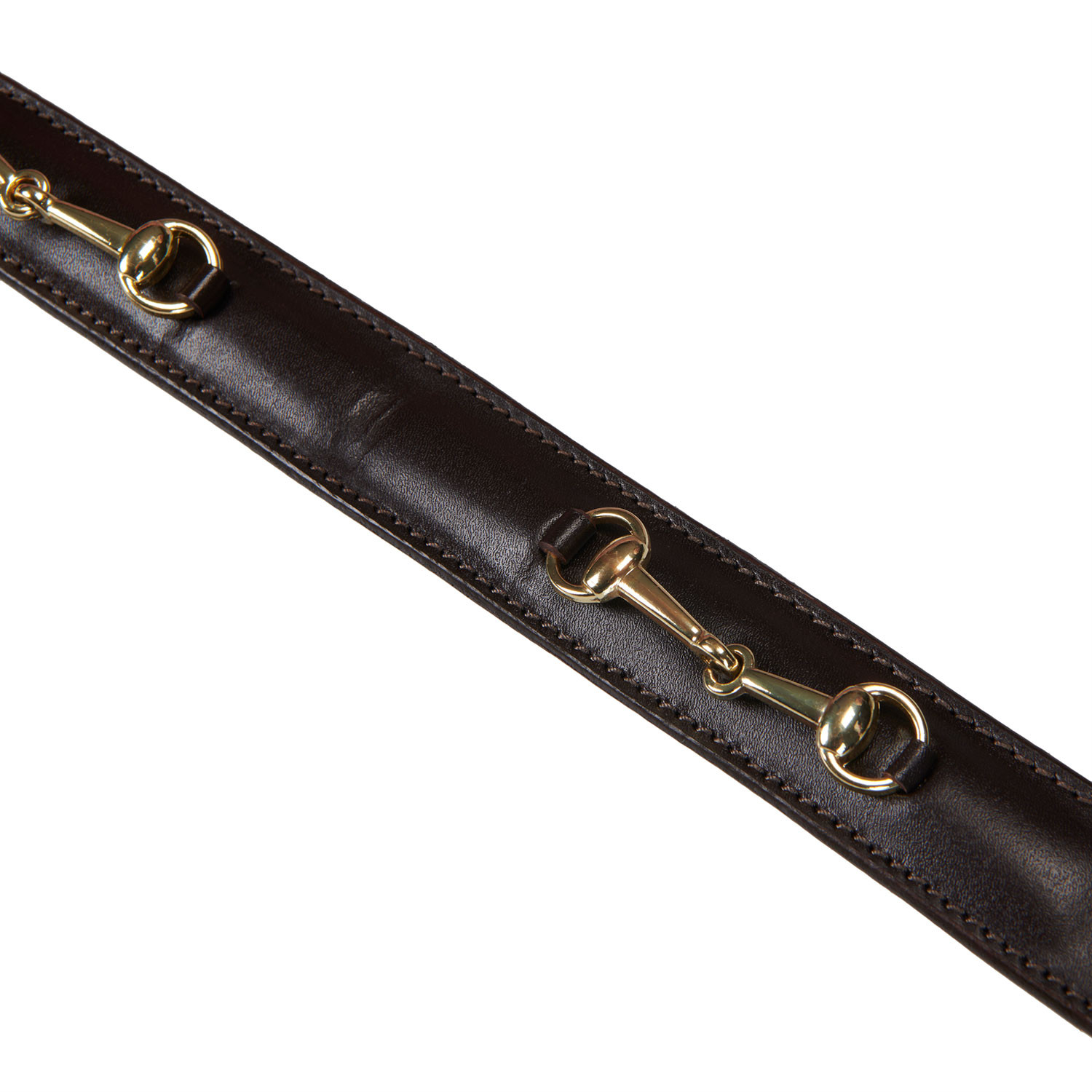 Ledergürtel mit Trensen-Motiv