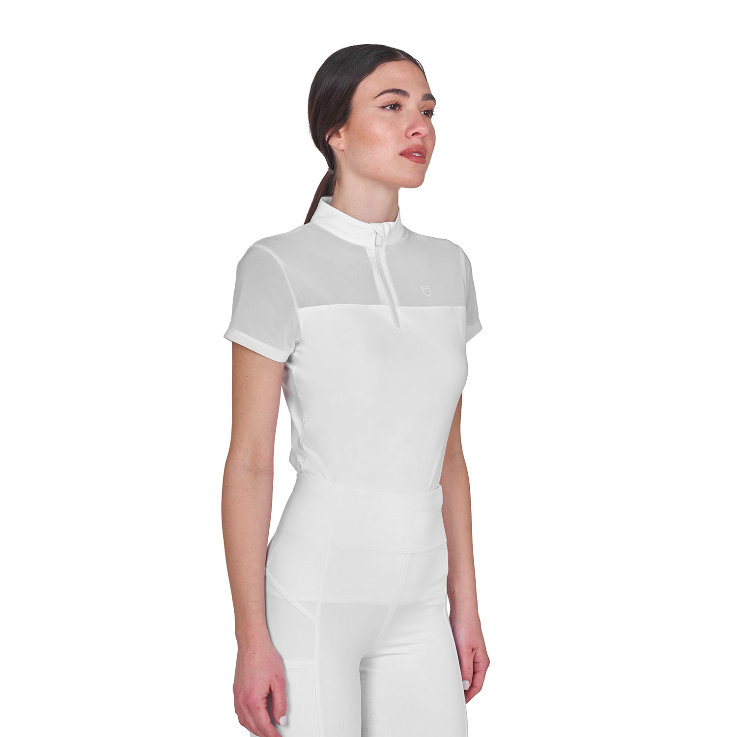 Damen-Trainingspolo mit Mesh-Einsätzen