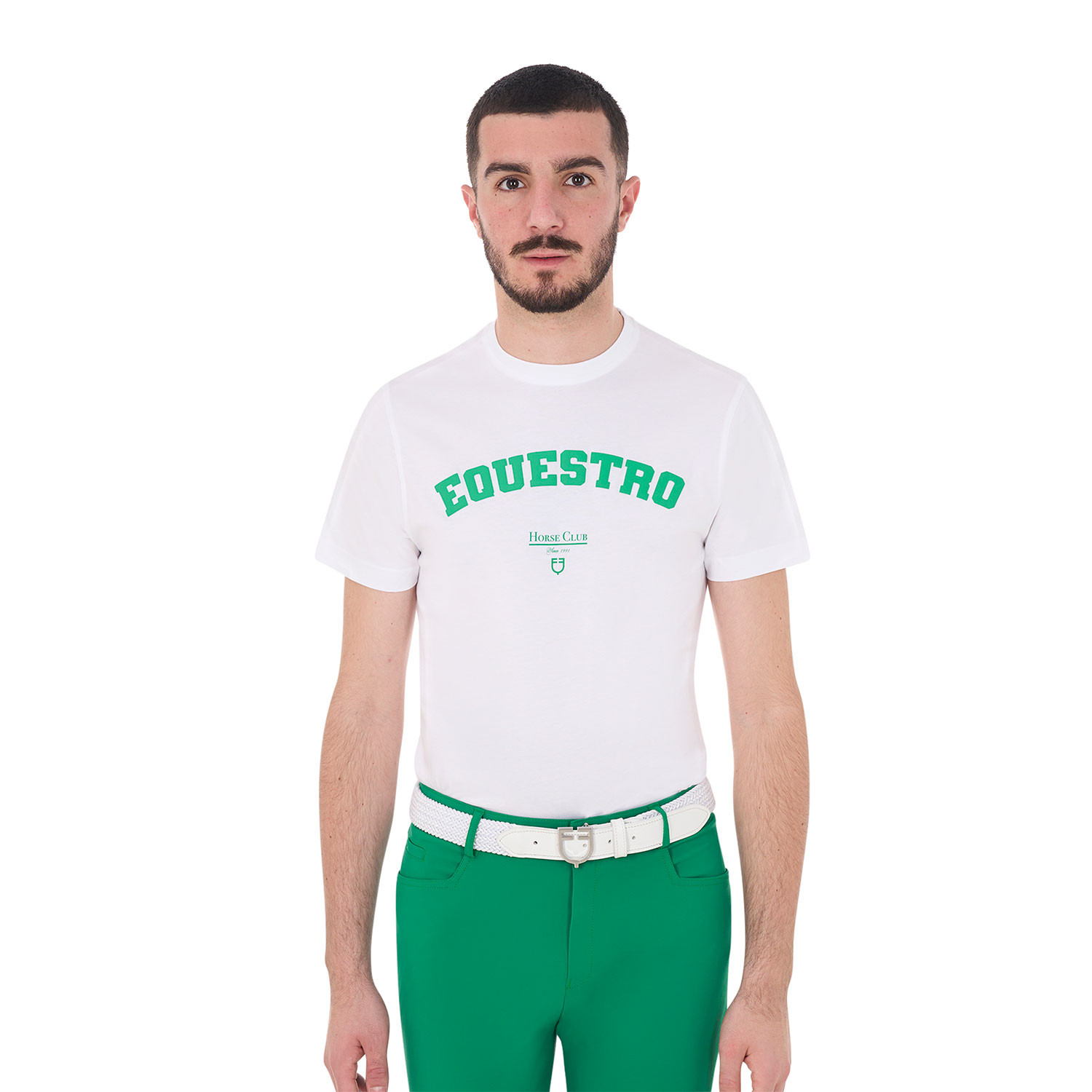 Horse Club Baumwoll-T-Shirt für Herren