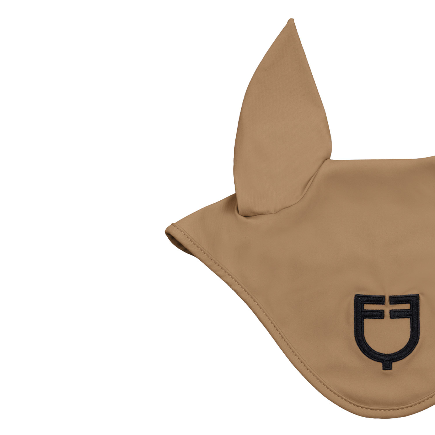 Fliegenhaube aus Funktionsgewebe mit kontrastierendem Logo