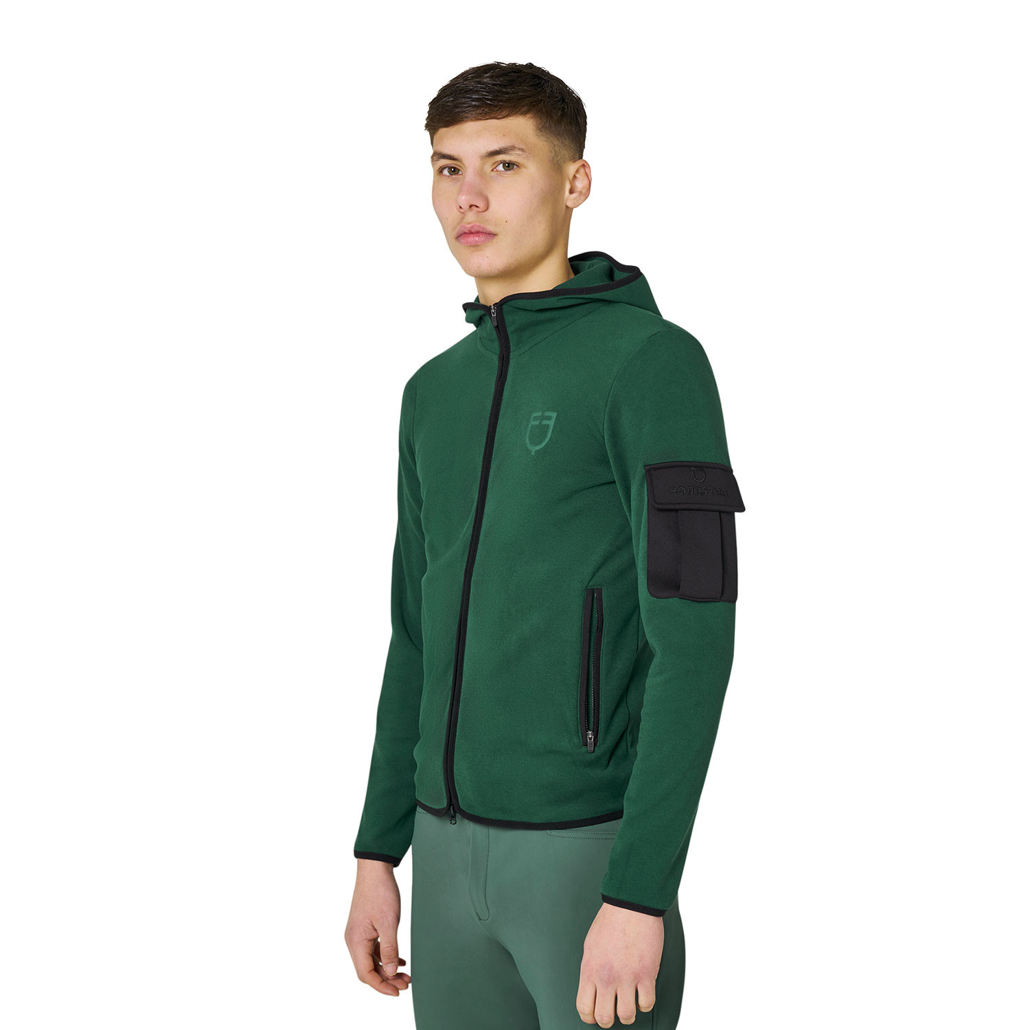 Herren-Fleece-Hoodie mit Reißverschluss