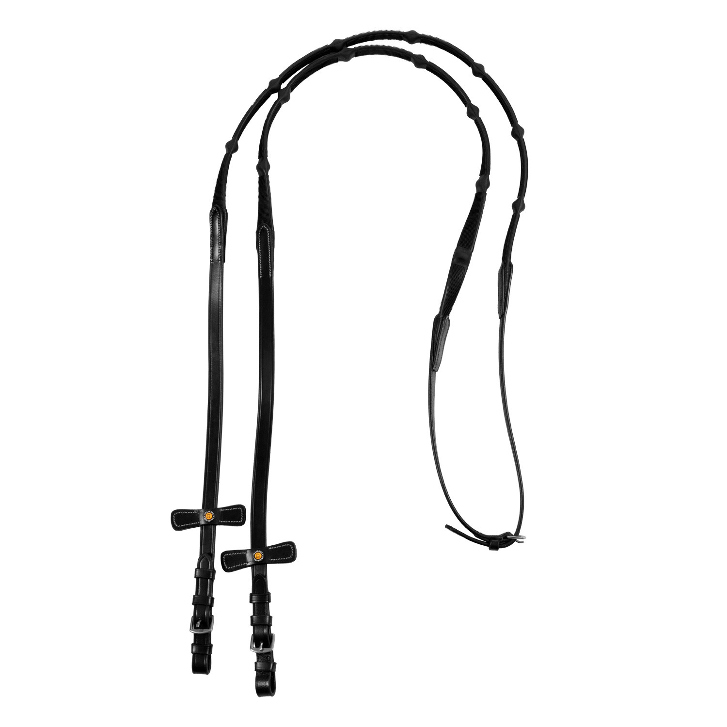 Lederzügel mit Stoppern und festem Grip