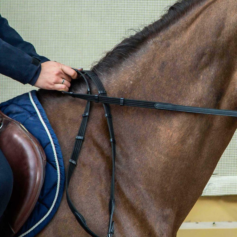 5/8" (16 mm) Gurtzügel mit 9 Lederstegen (ohne Stopper) 5/8" (16 mm) Gurtzügel mit 9 Lederstegen (ohne Stopper)